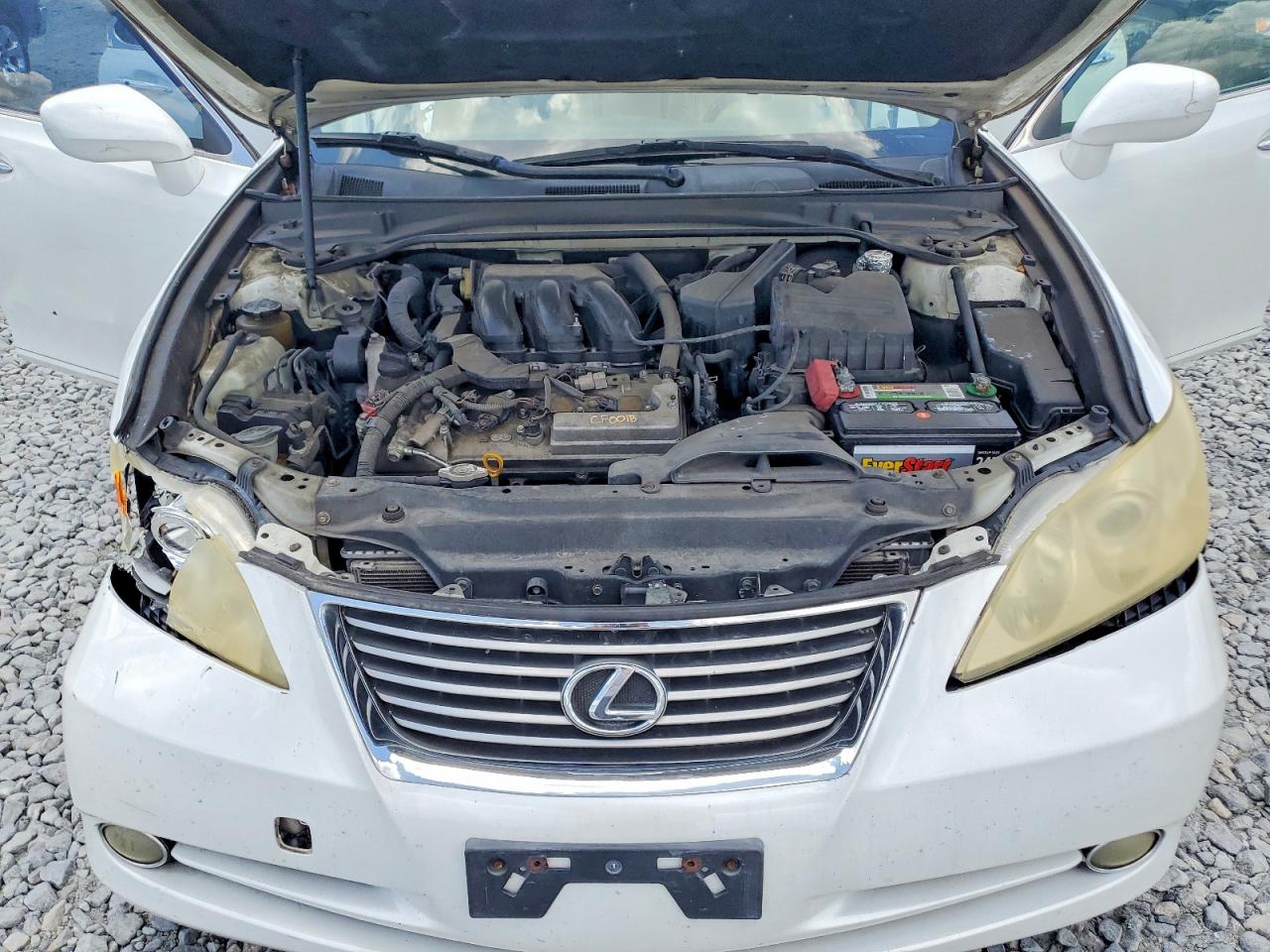 2007 Lexus Es 350 White vin: JTHBJ46G372149758