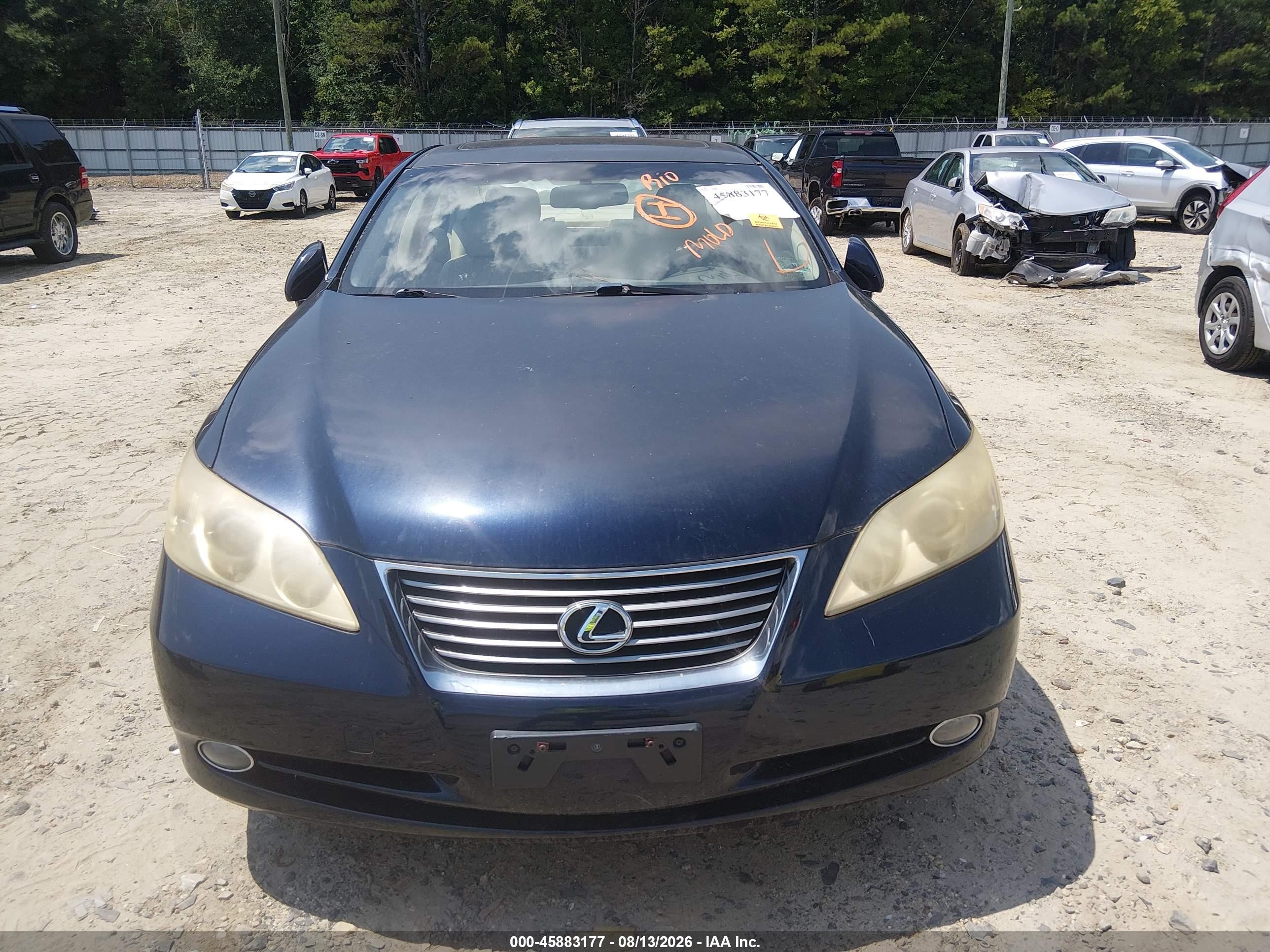 2008 Lexus Es 350   Blue vin: JTHBJ46G382165170
