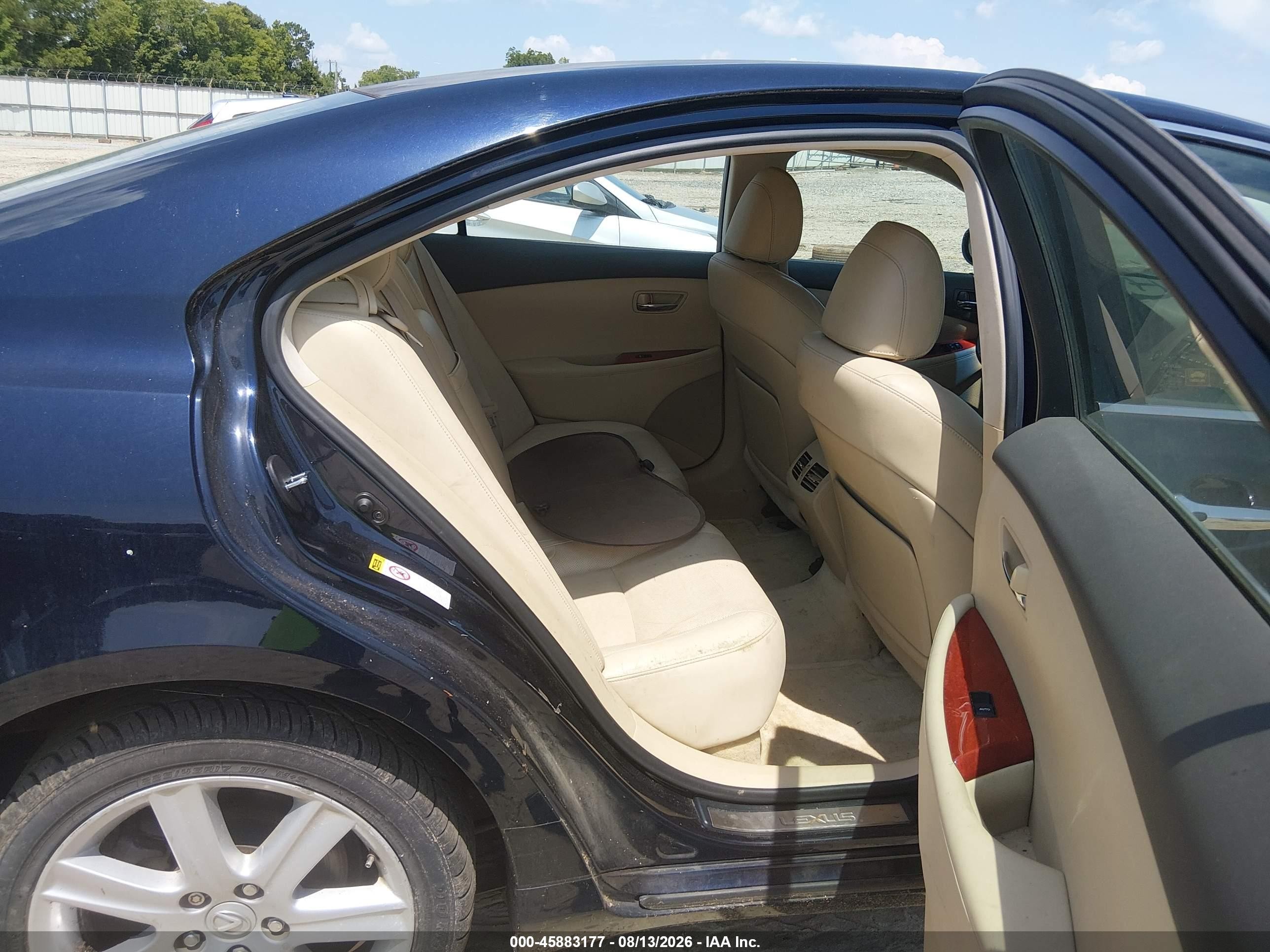 2008 Lexus Es 350   Blue vin: JTHBJ46G382165170