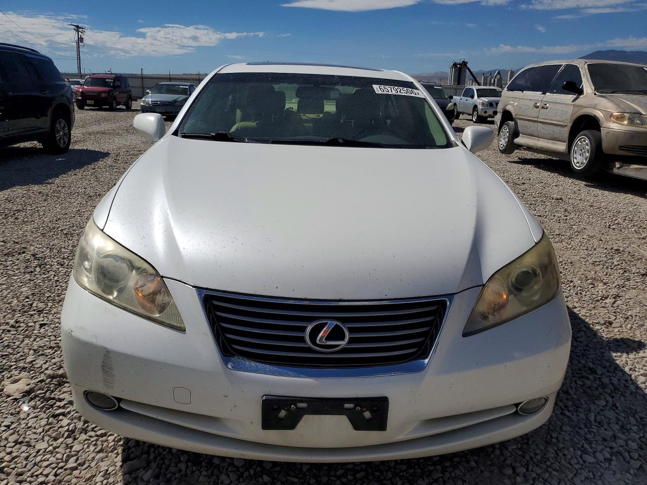 2008 Lexus Es 350 White vin: JTHBJ46G382167601