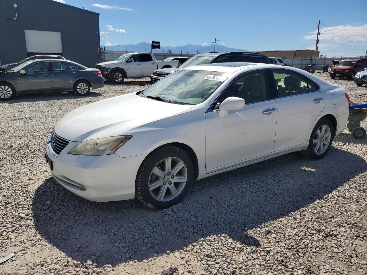 2008 Lexus Es 350 White vin: JTHBJ46G382167601