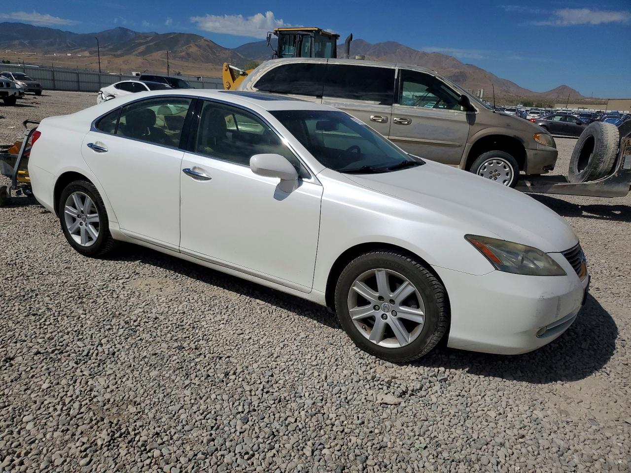 2008 Lexus Es 350 White vin: JTHBJ46G382167601