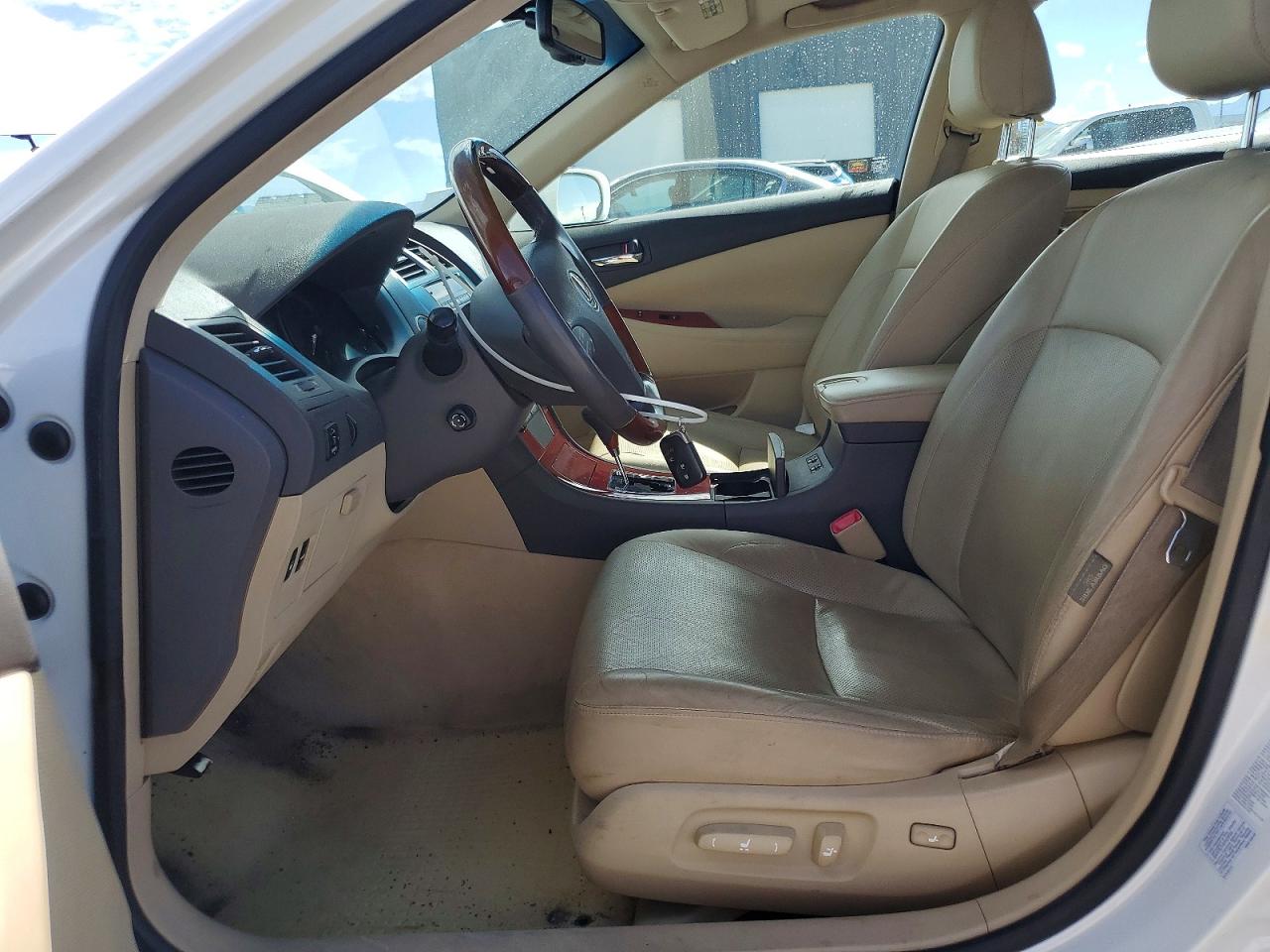 2008 Lexus Es 350 White vin: JTHBJ46G382167601