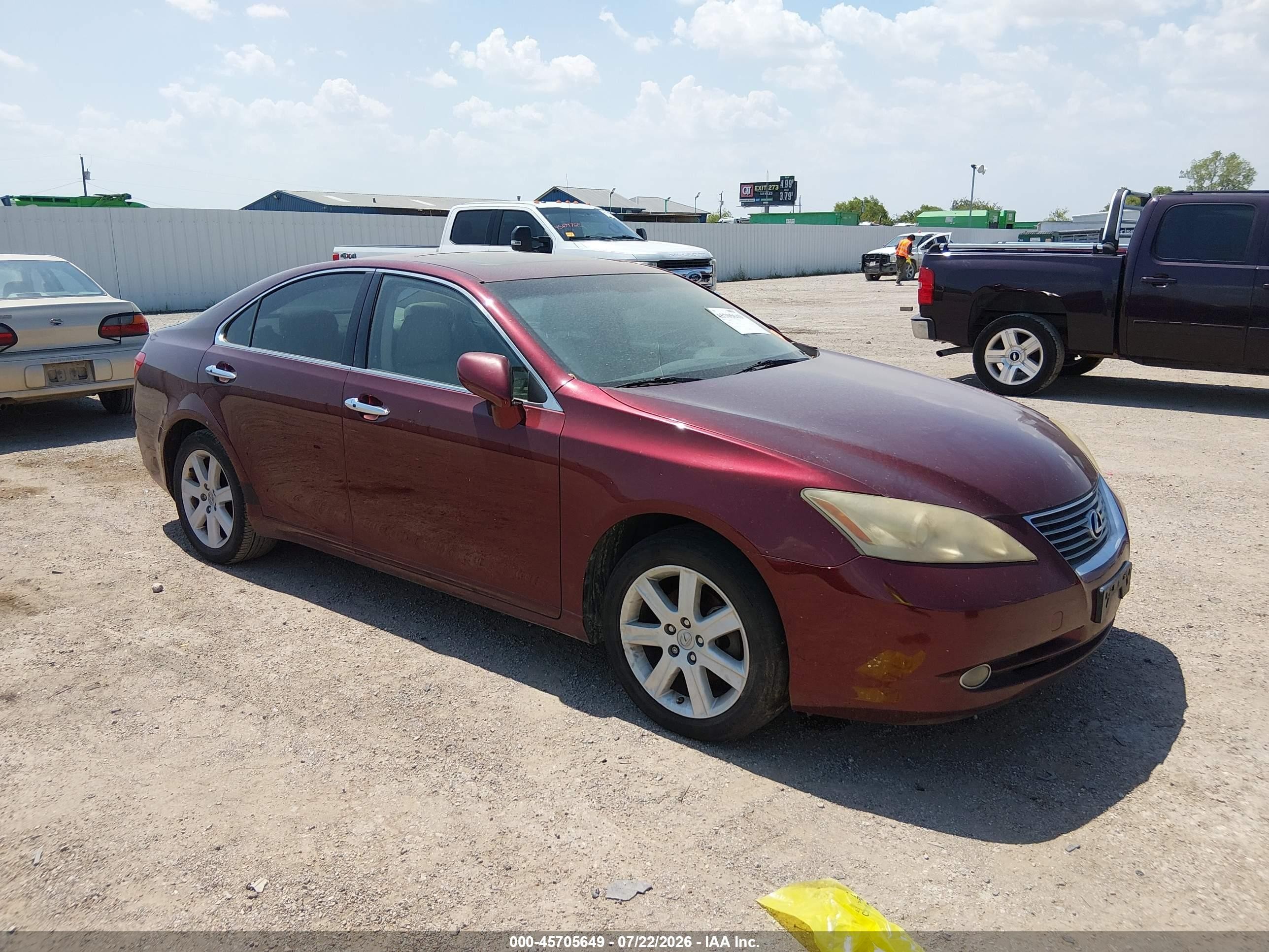 2008 Lexus Es 350   Maroon vin: JTHBJ46G382173303