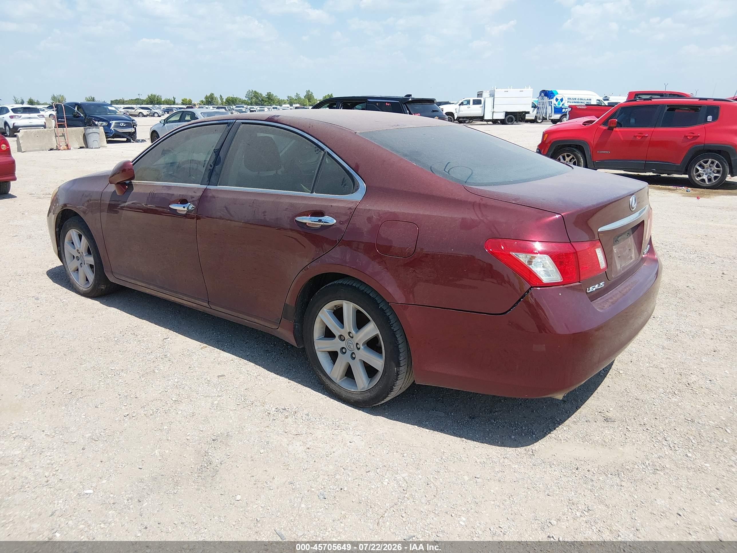 2008 Lexus Es 350   Maroon vin: JTHBJ46G382173303