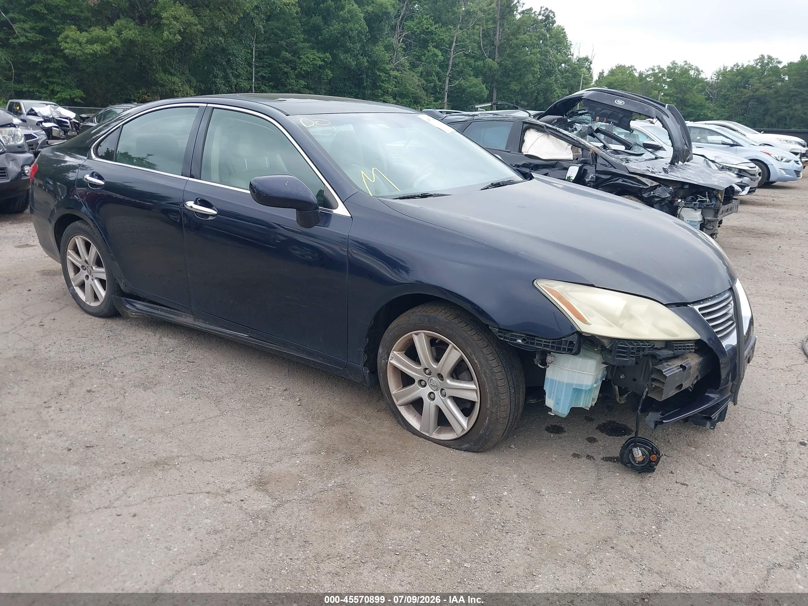 2008 Lexus Es 350   Blue vin: JTHBJ46G382177237