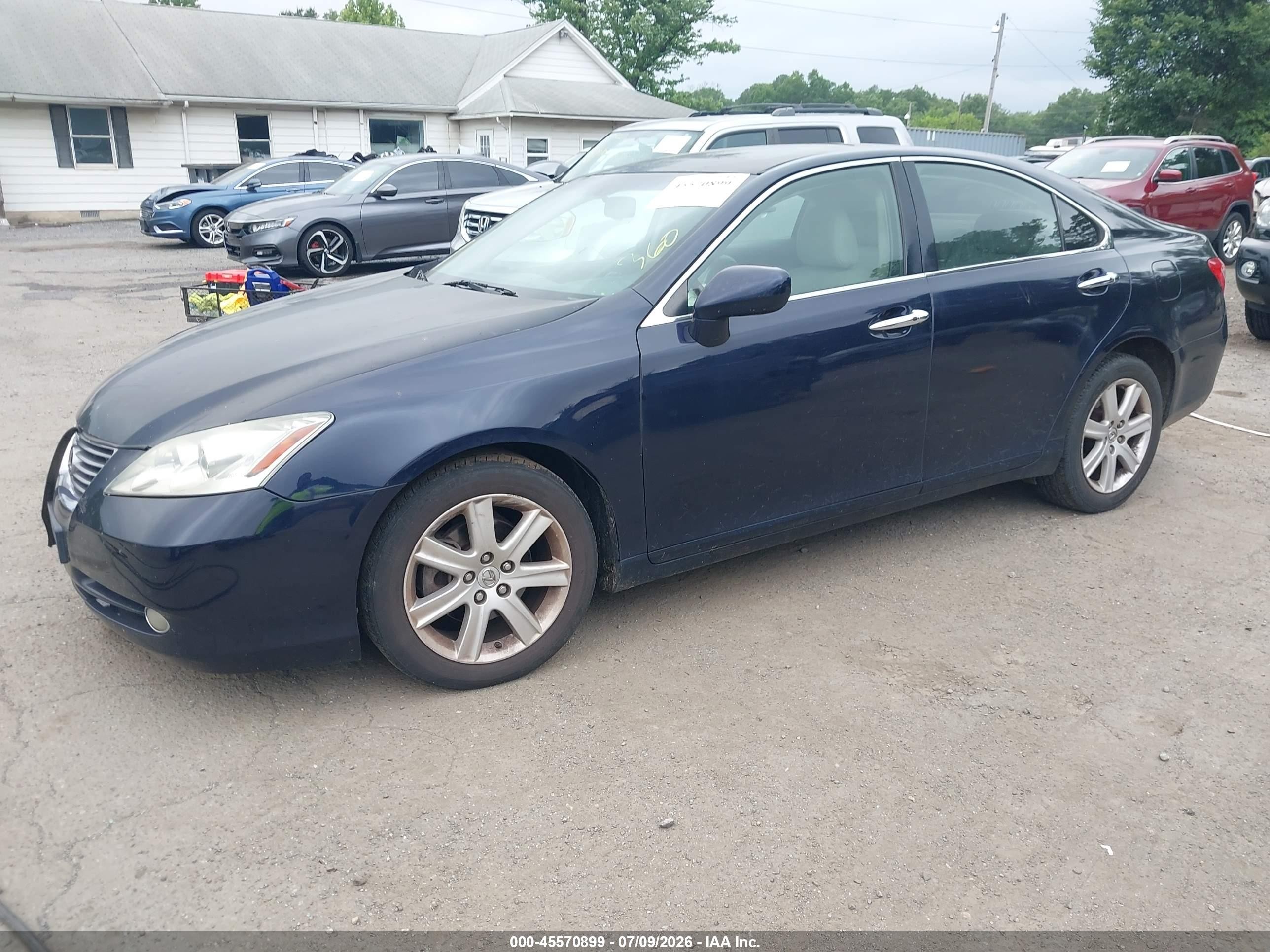 2008 Lexus Es 350   Blue vin: JTHBJ46G382177237