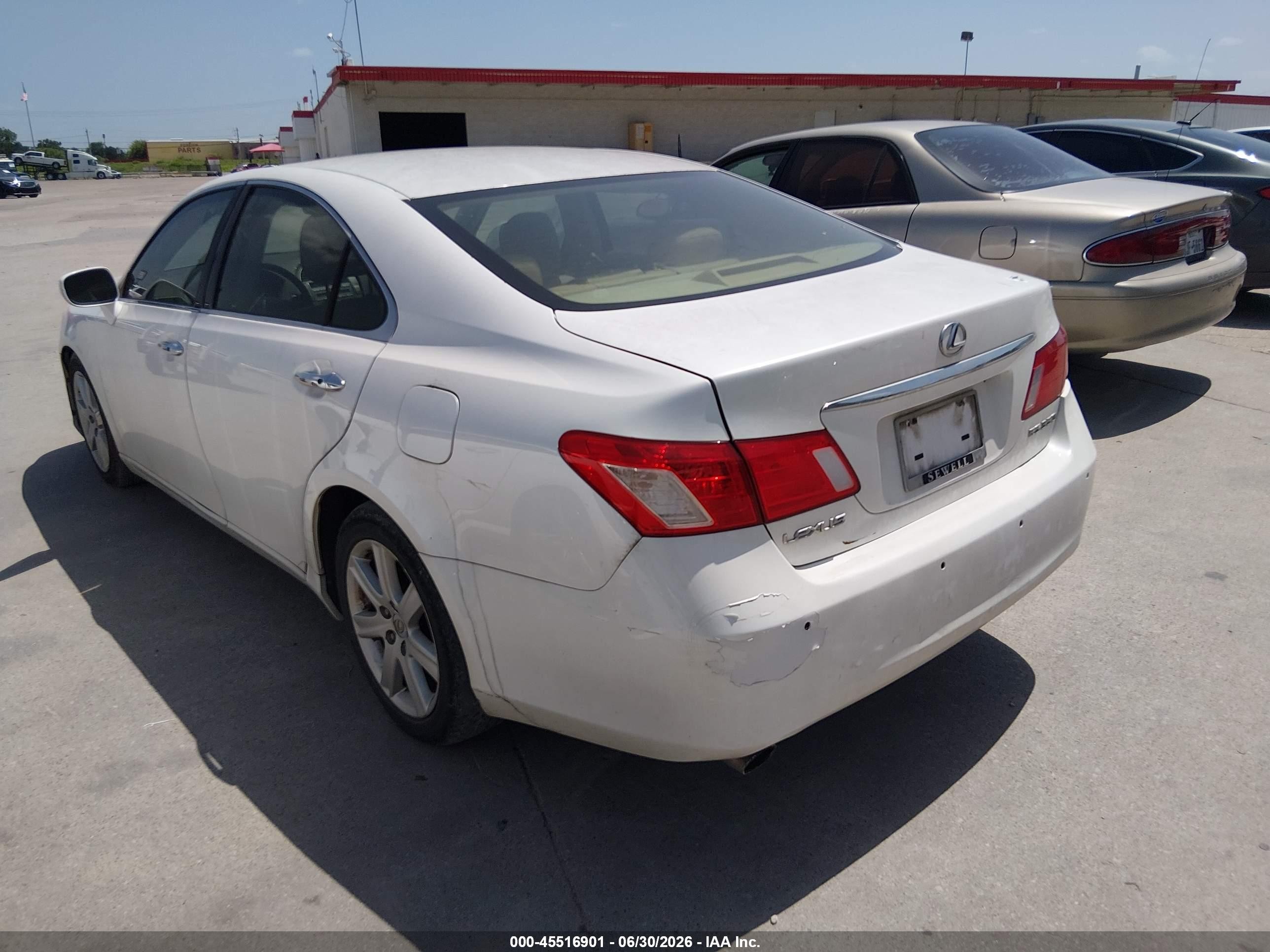 2008 Lexus Es 350   White vin: JTHBJ46G382179831