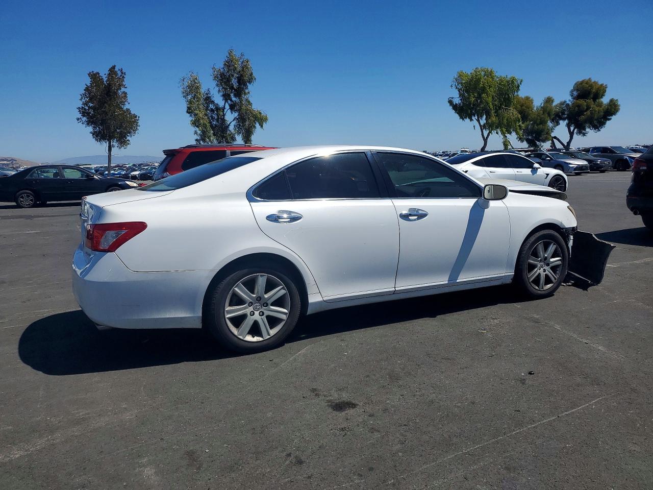 2008 Lexus Es 350 White vin: JTHBJ46G382187590