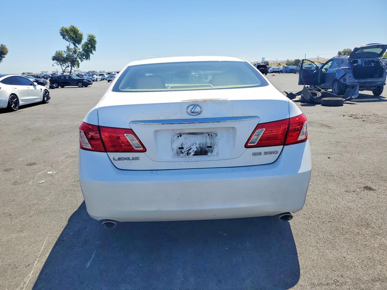 2008 Lexus Es 350 White vin: JTHBJ46G382187590