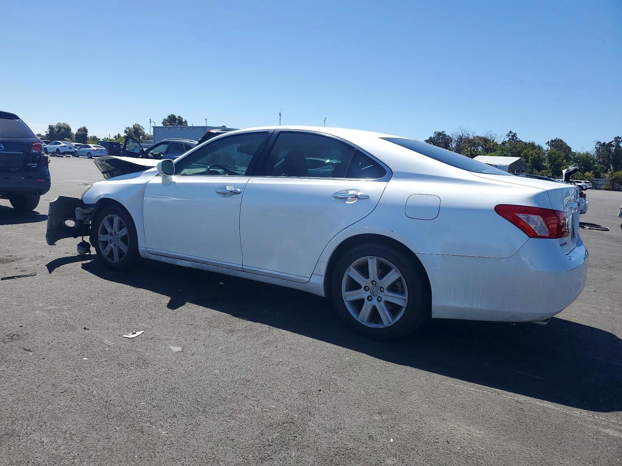 2008 Lexus Es 350 White vin: JTHBJ46G382187590