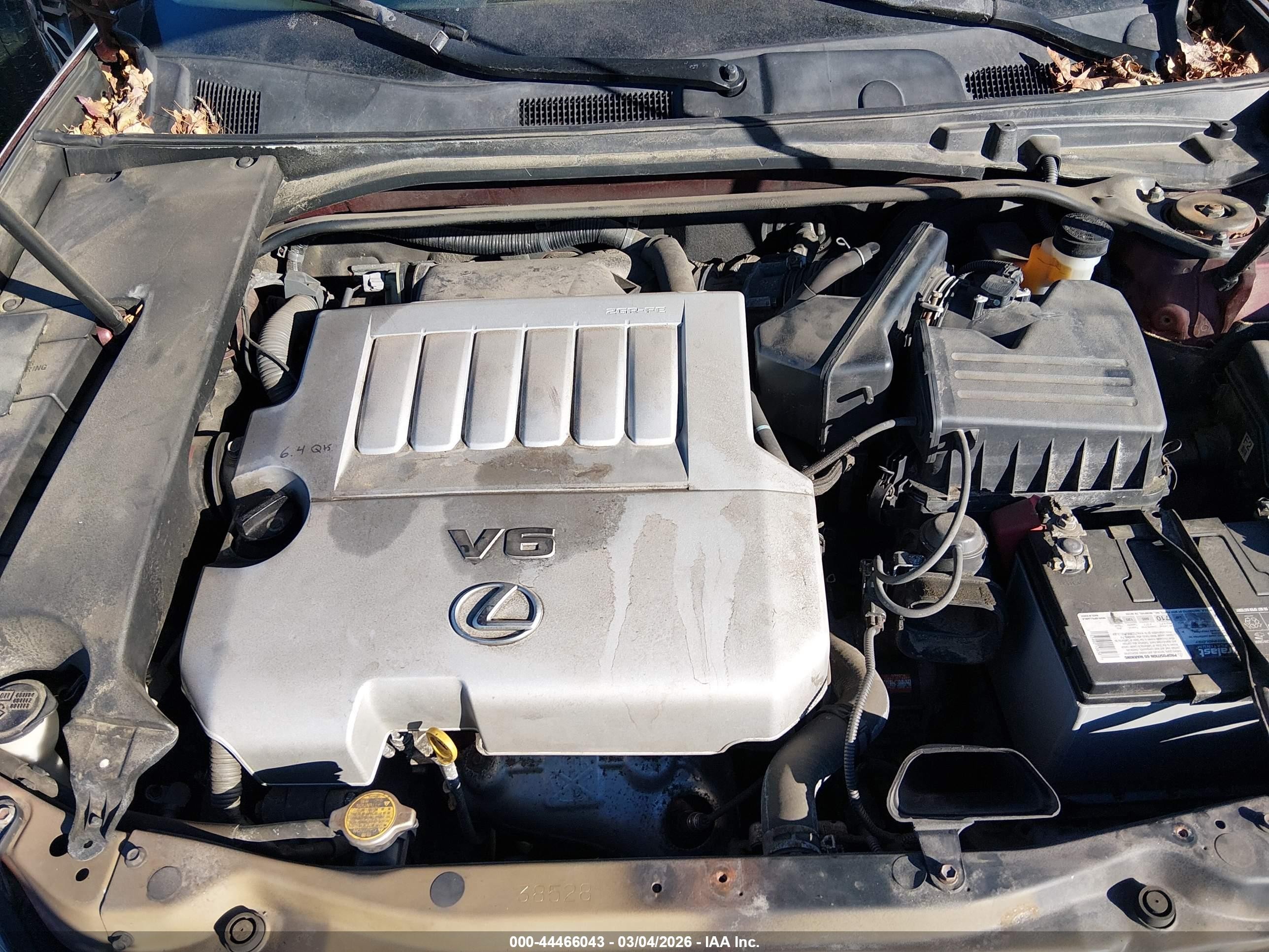 2008 Lexus Es 350 Красный vin: JTHBJ46G382194409