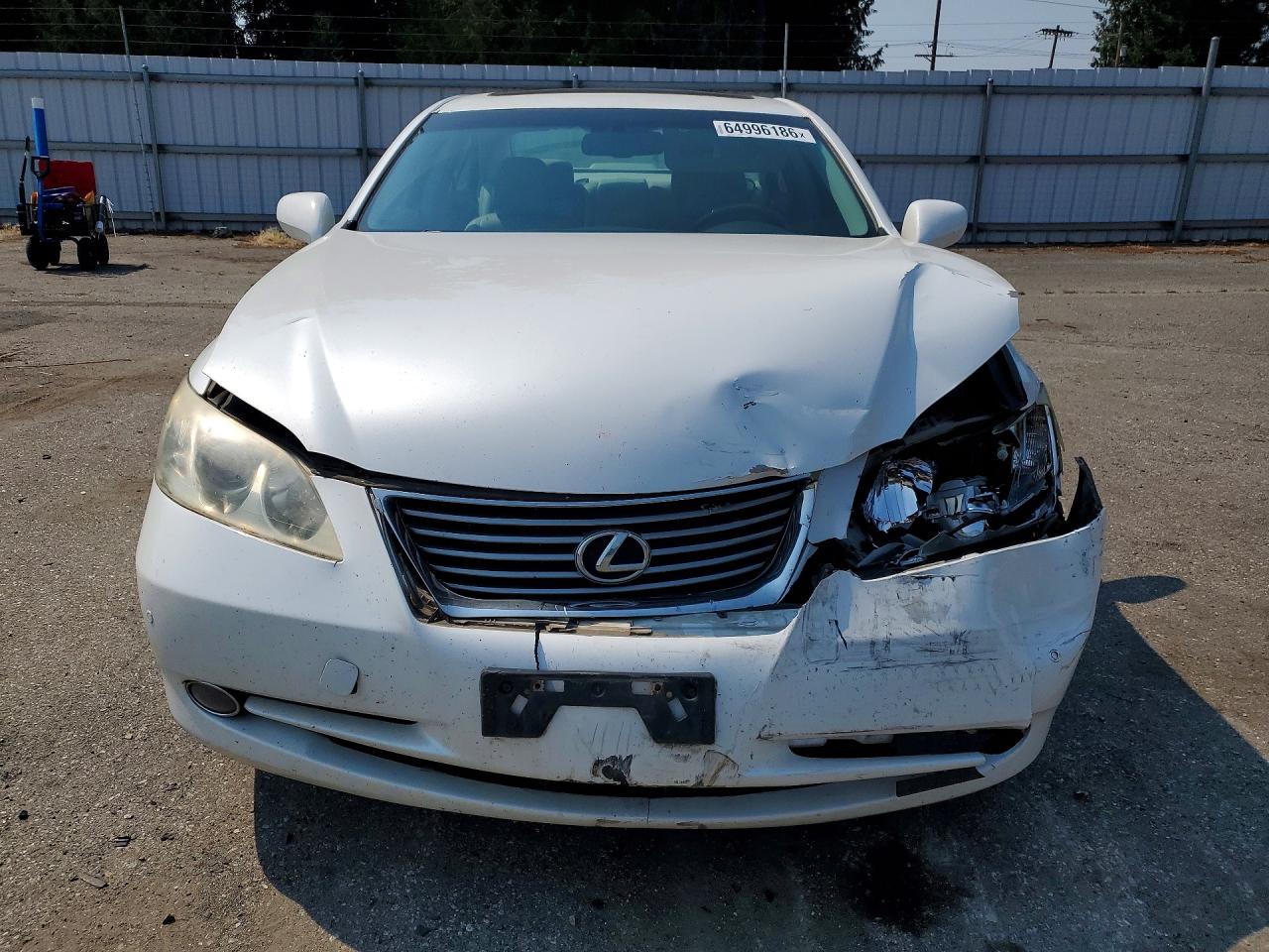 2008 Lexus Es 350 White vin: JTHBJ46G382206154