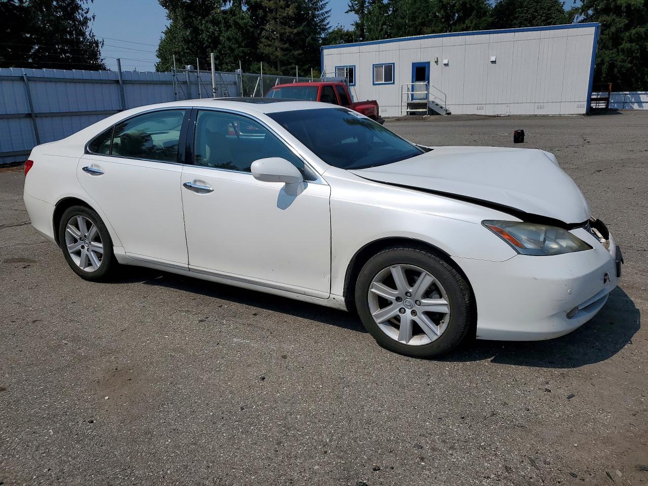 2008 Lexus Es 350 White vin: JTHBJ46G382206154