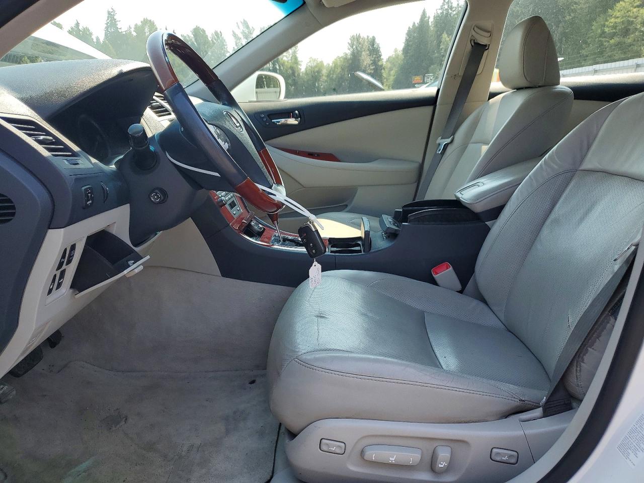 2008 Lexus Es 350 White vin: JTHBJ46G382206154