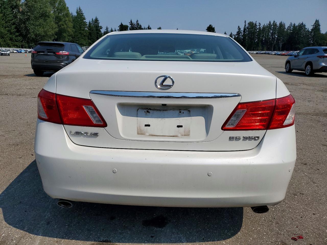 2008 Lexus Es 350 White vin: JTHBJ46G382206154