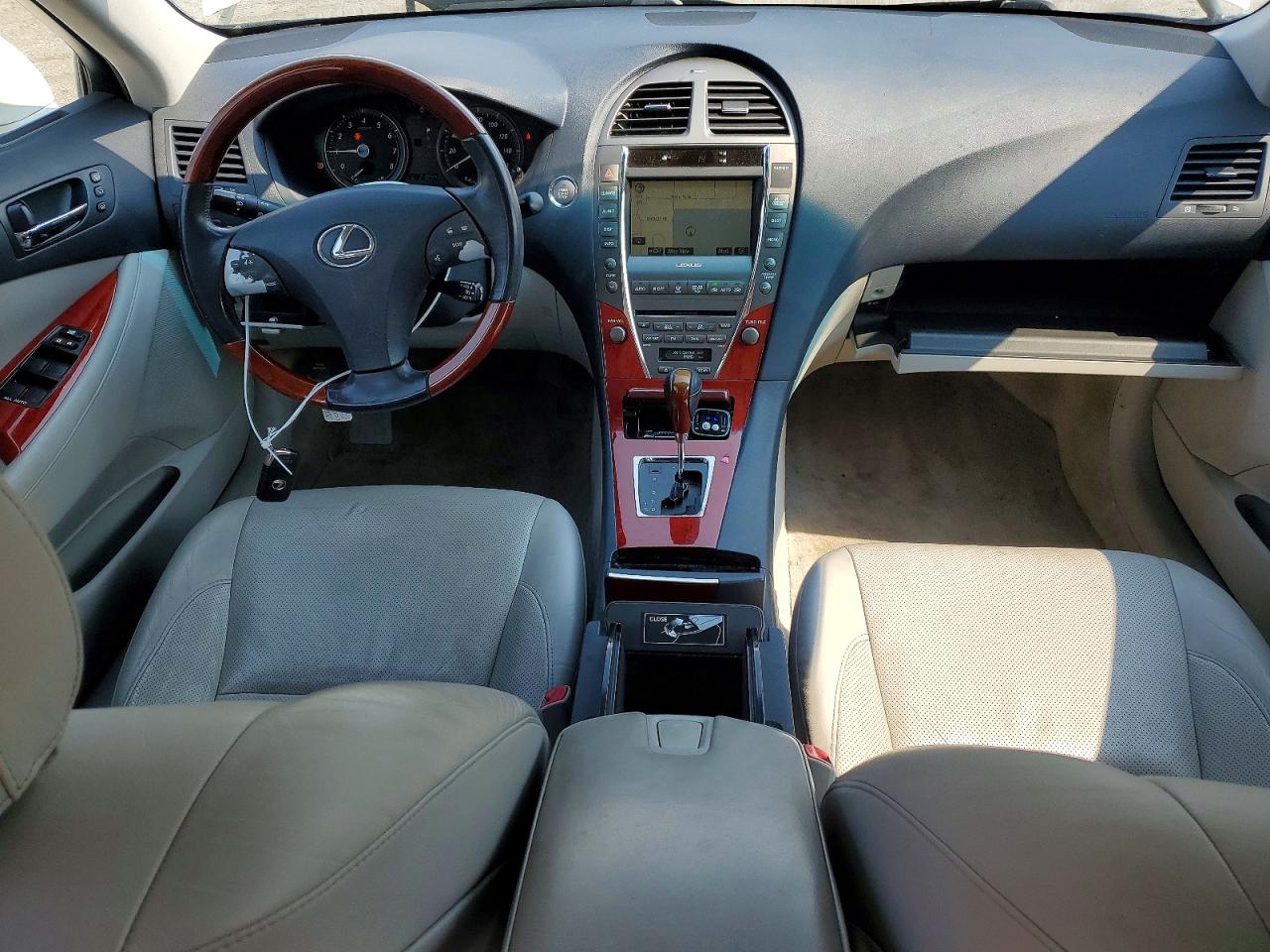 2008 Lexus Es 350 White vin: JTHBJ46G382206154