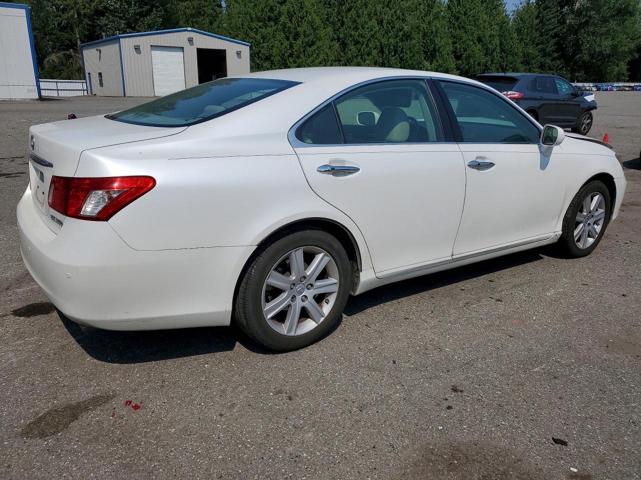 2008 Lexus Es 350 White vin: JTHBJ46G382206154