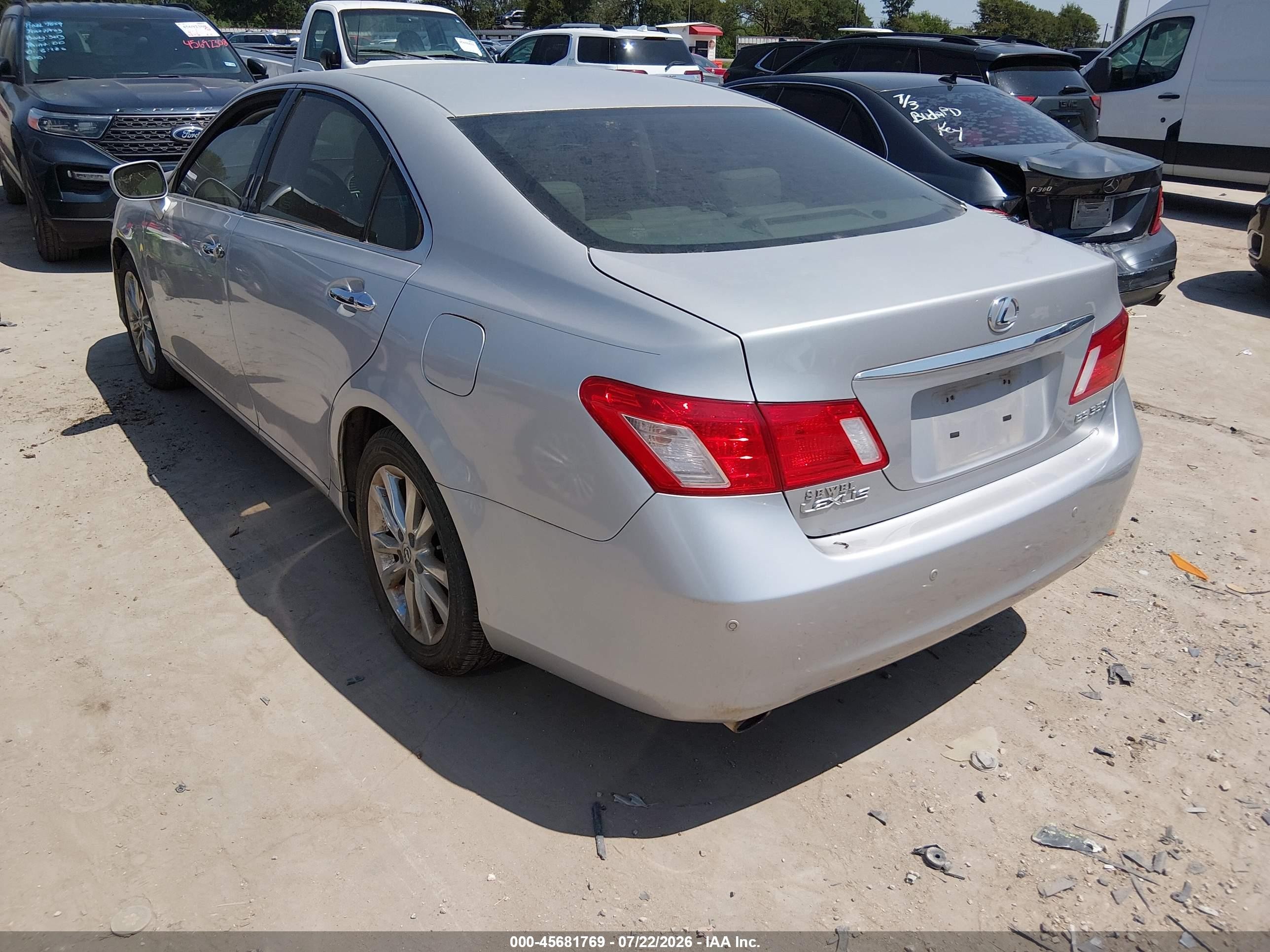 2008 Lexus Es 350 Silver vin: JTHBJ46G382224198