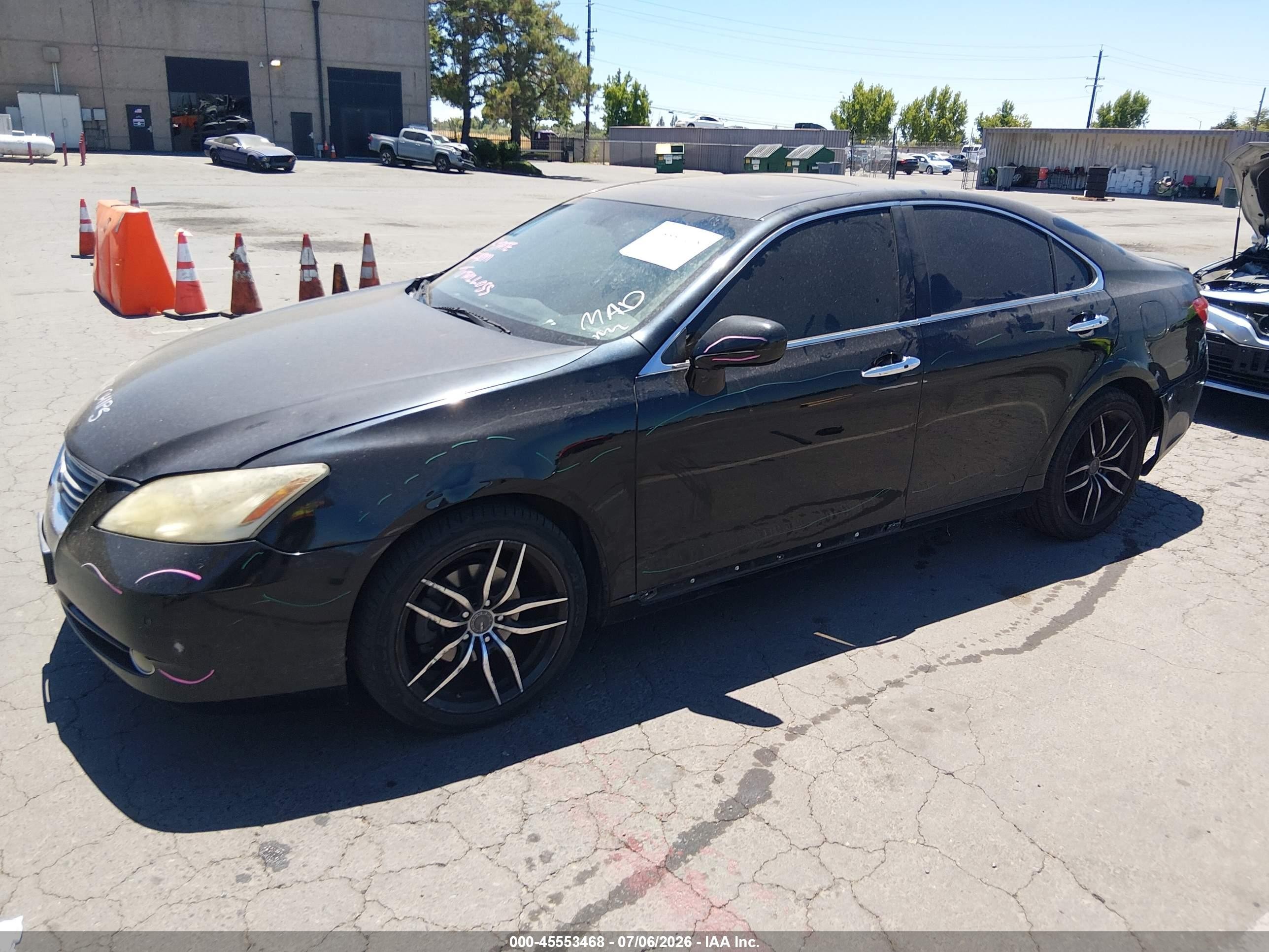 2008 Lexus Es 350   Black vin: JTHBJ46G382239123