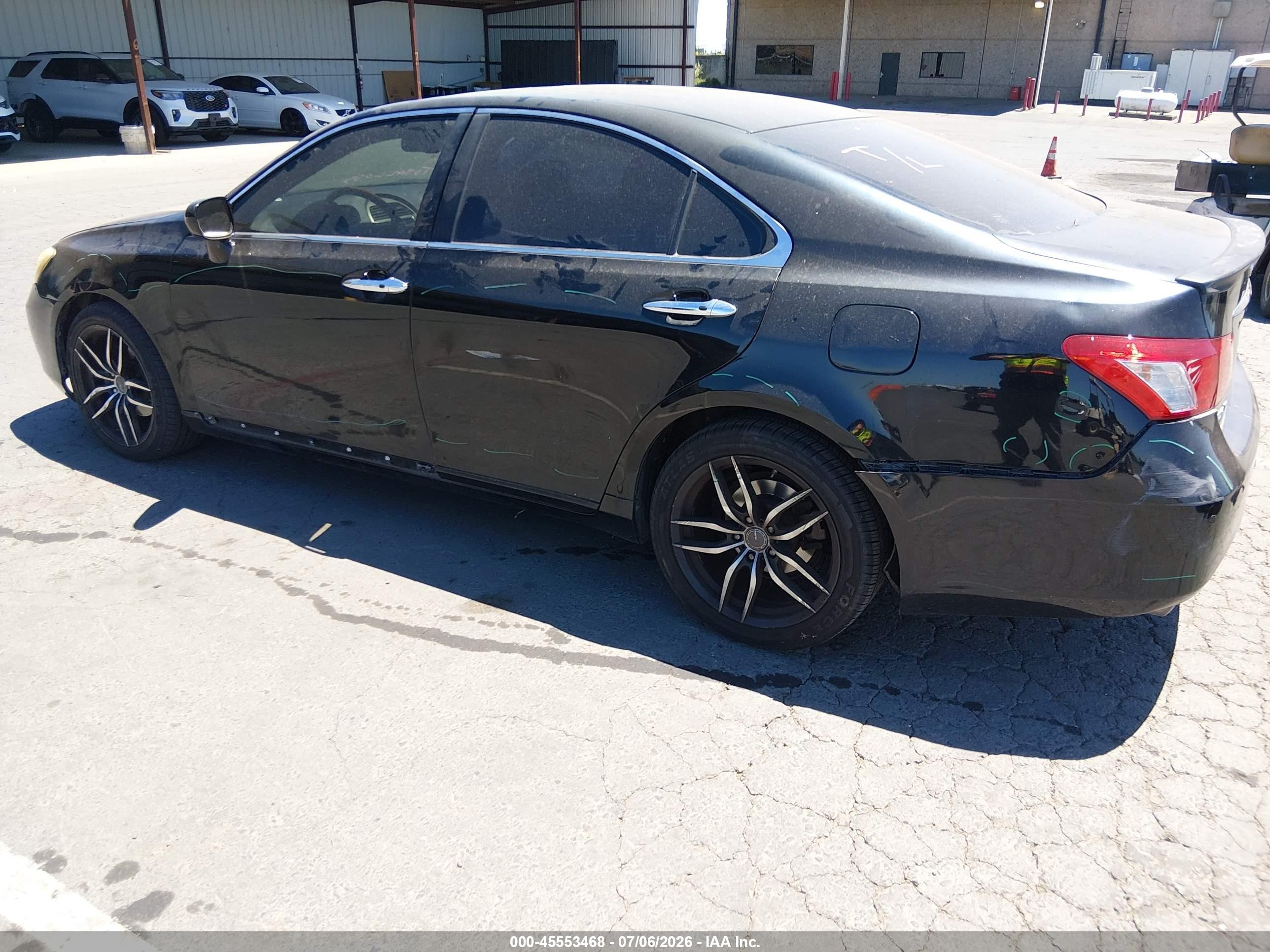 2008 Lexus Es 350   Black vin: JTHBJ46G382239123