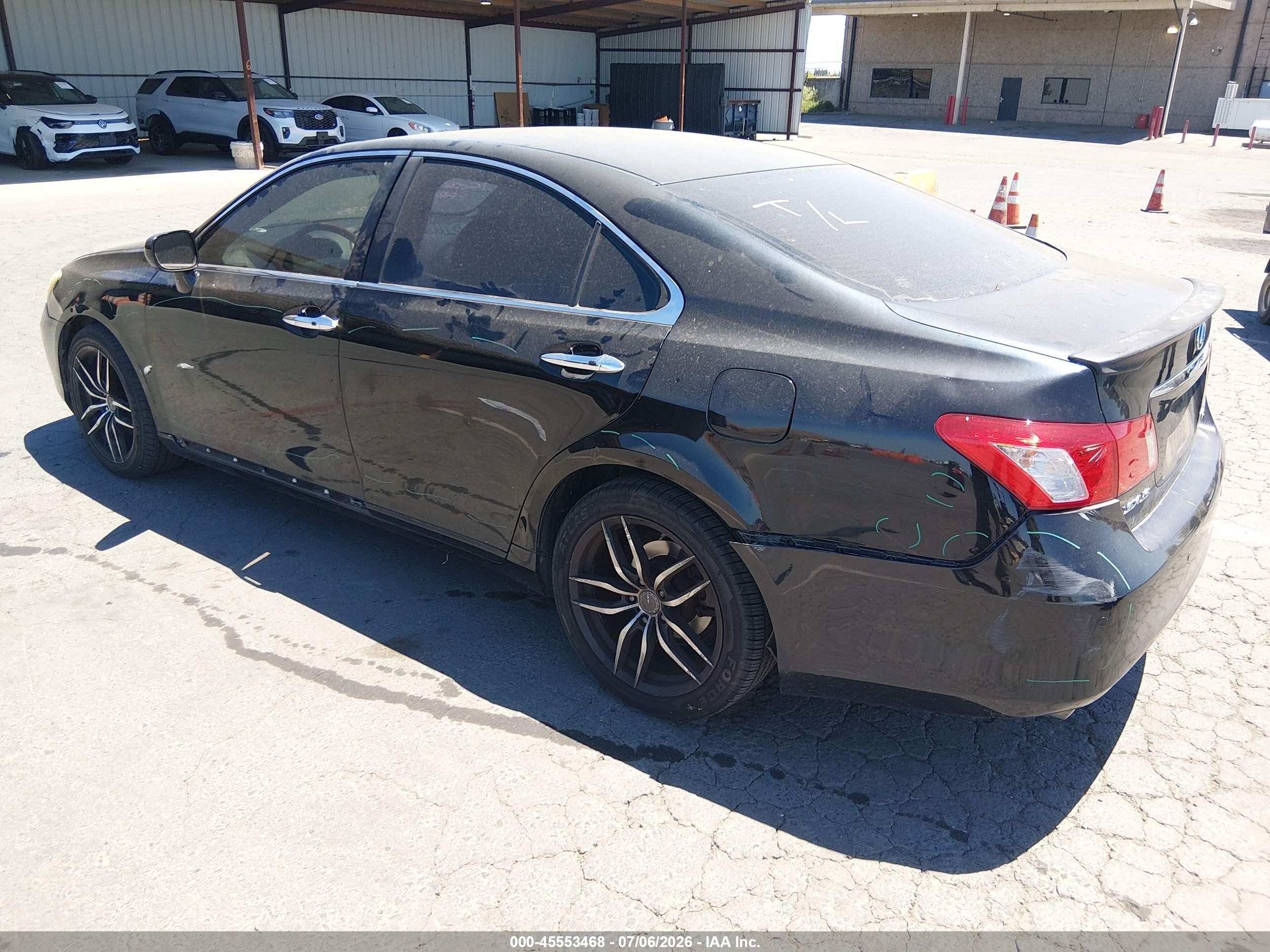 2008 Lexus Es 350   Black vin: JTHBJ46G382239123