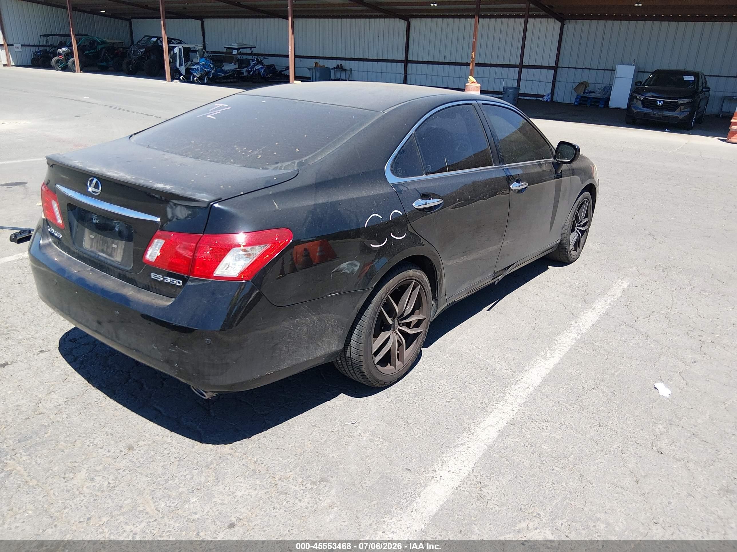 2008 Lexus Es 350   Black vin: JTHBJ46G382239123