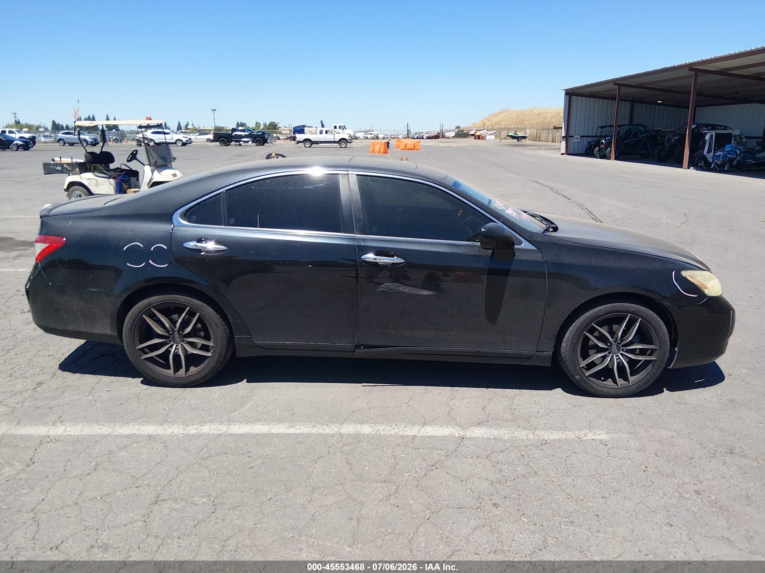 2008 Lexus Es 350   Black vin: JTHBJ46G382239123