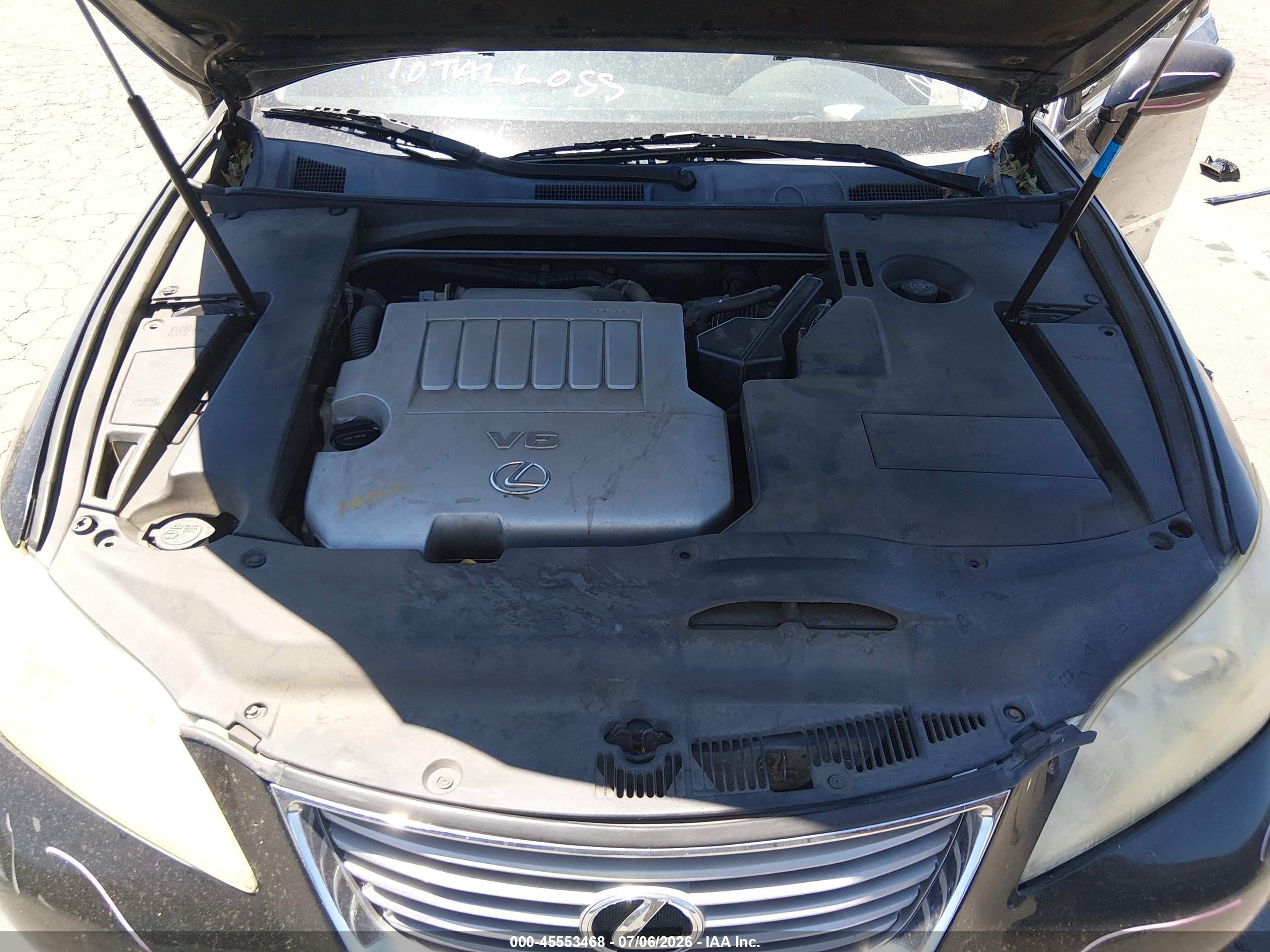 2008 Lexus Es 350   Black vin: JTHBJ46G382239123