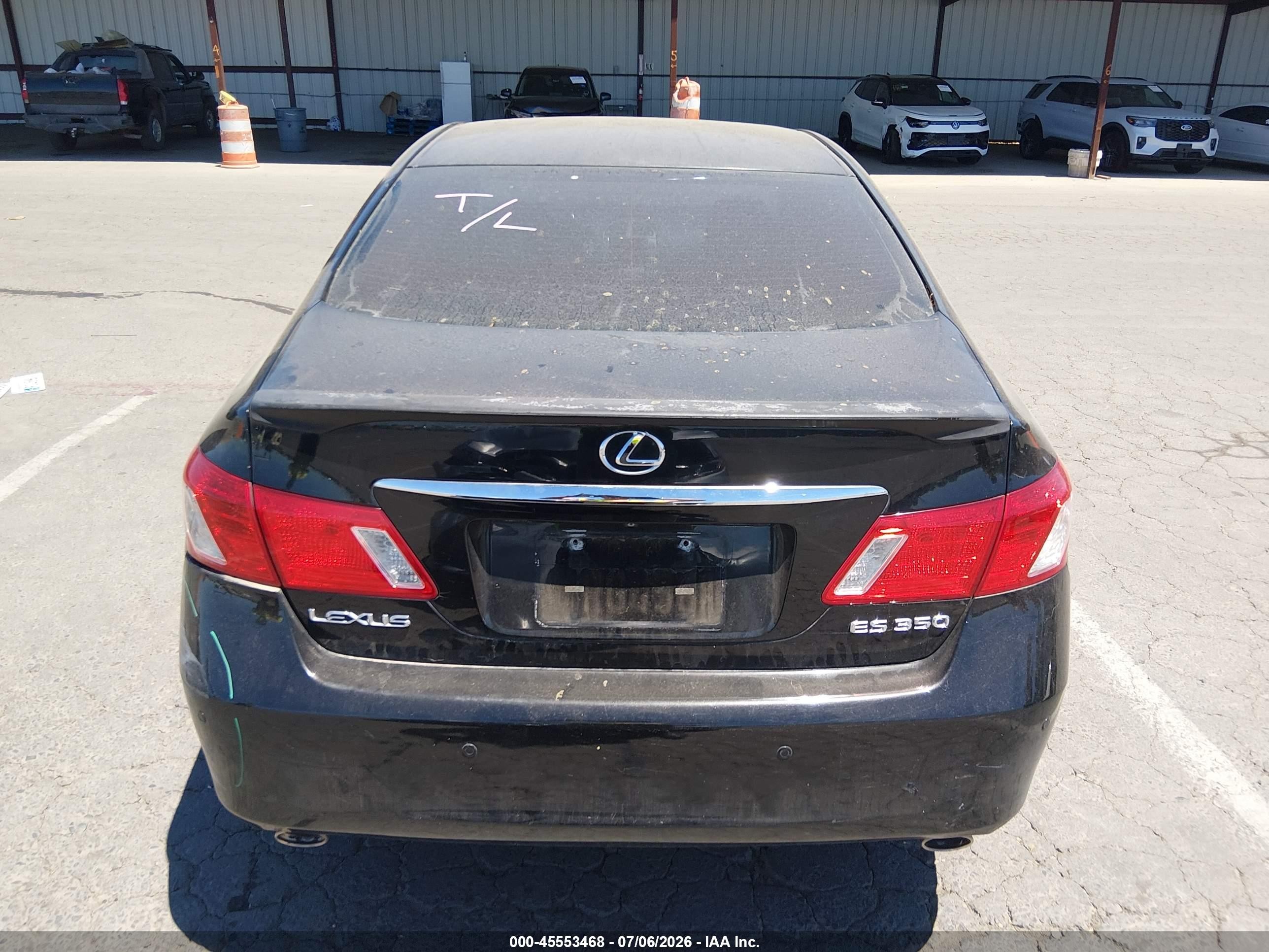2008 Lexus Es 350   Black vin: JTHBJ46G382239123