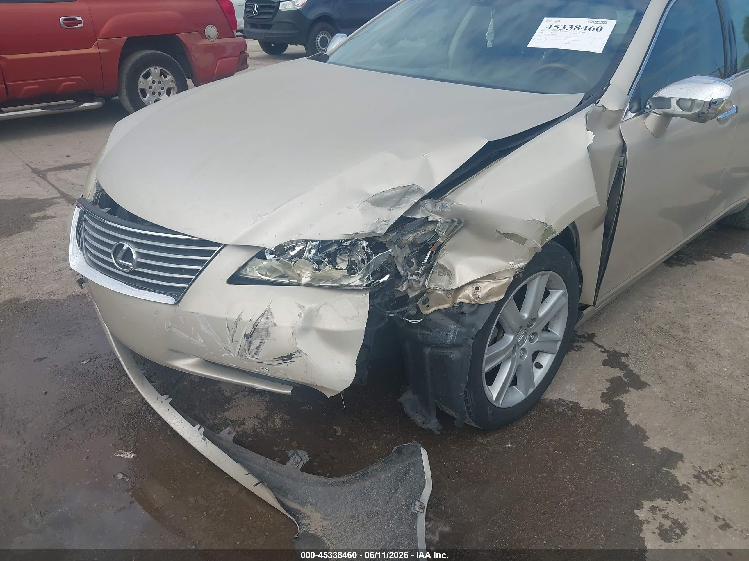 2008 Lexus Es 350   Gold vin: JTHBJ46G382240076