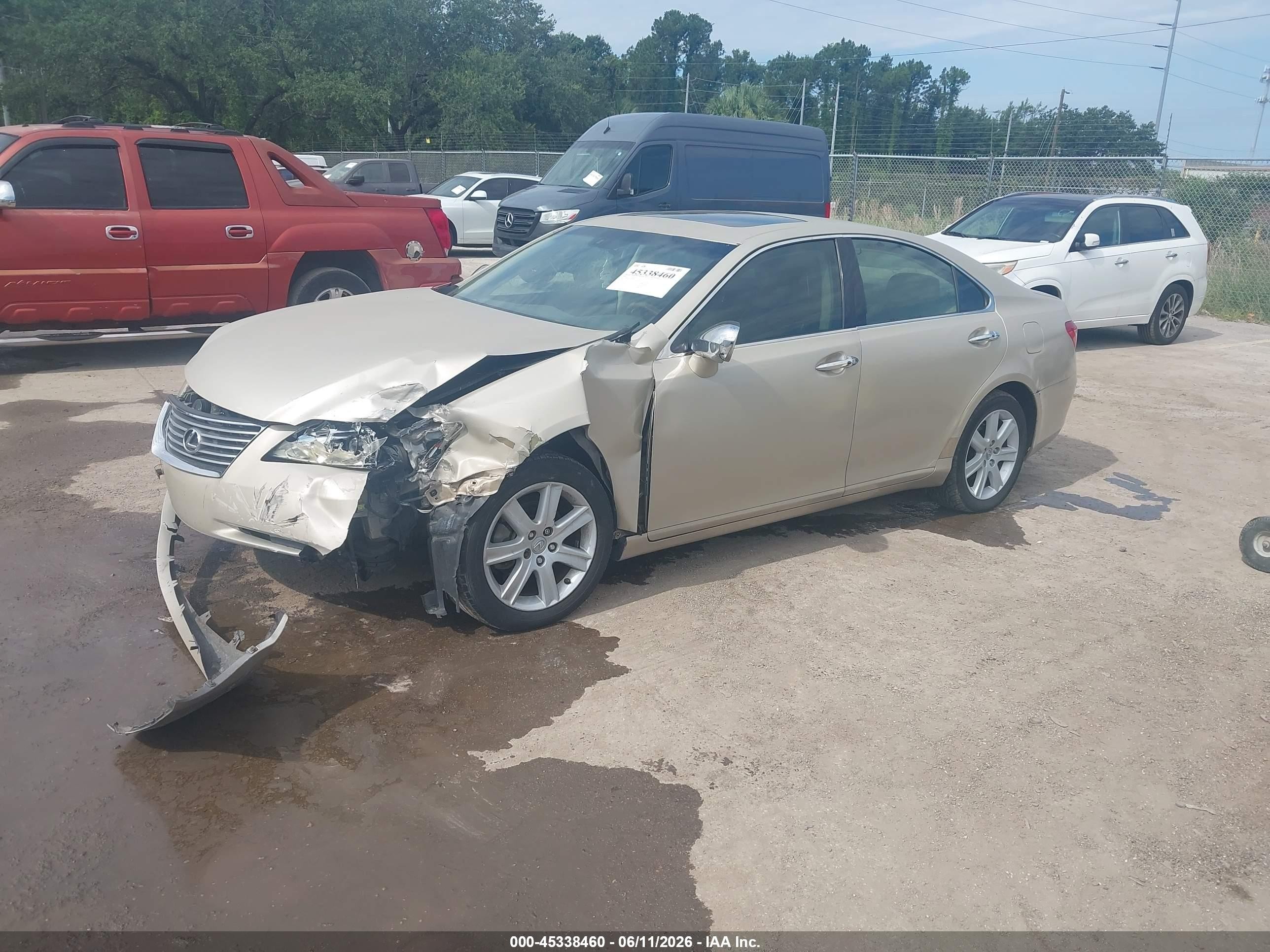 2008 Lexus Es 350   Gold vin: JTHBJ46G382240076