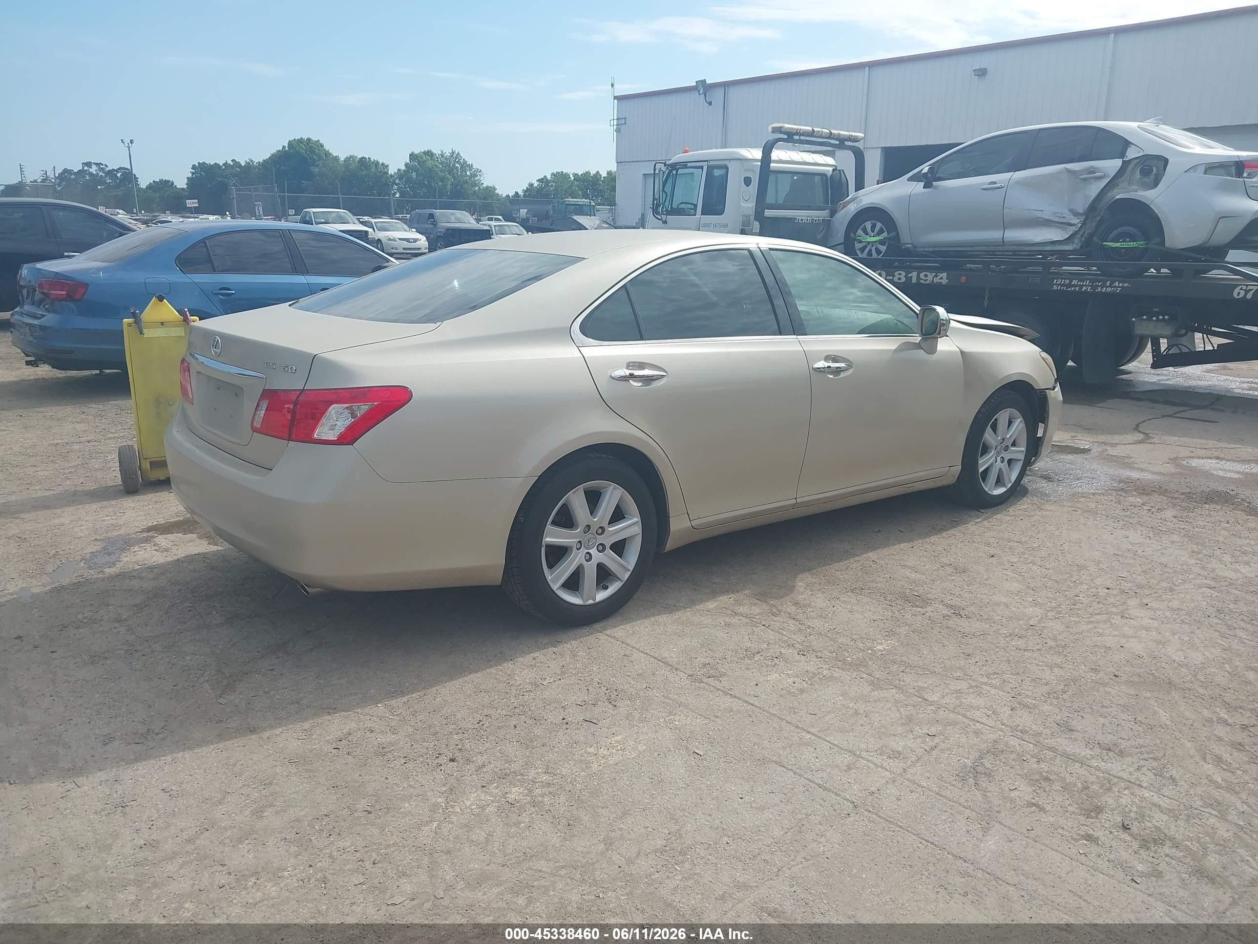 2008 Lexus Es 350   Gold vin: JTHBJ46G382240076