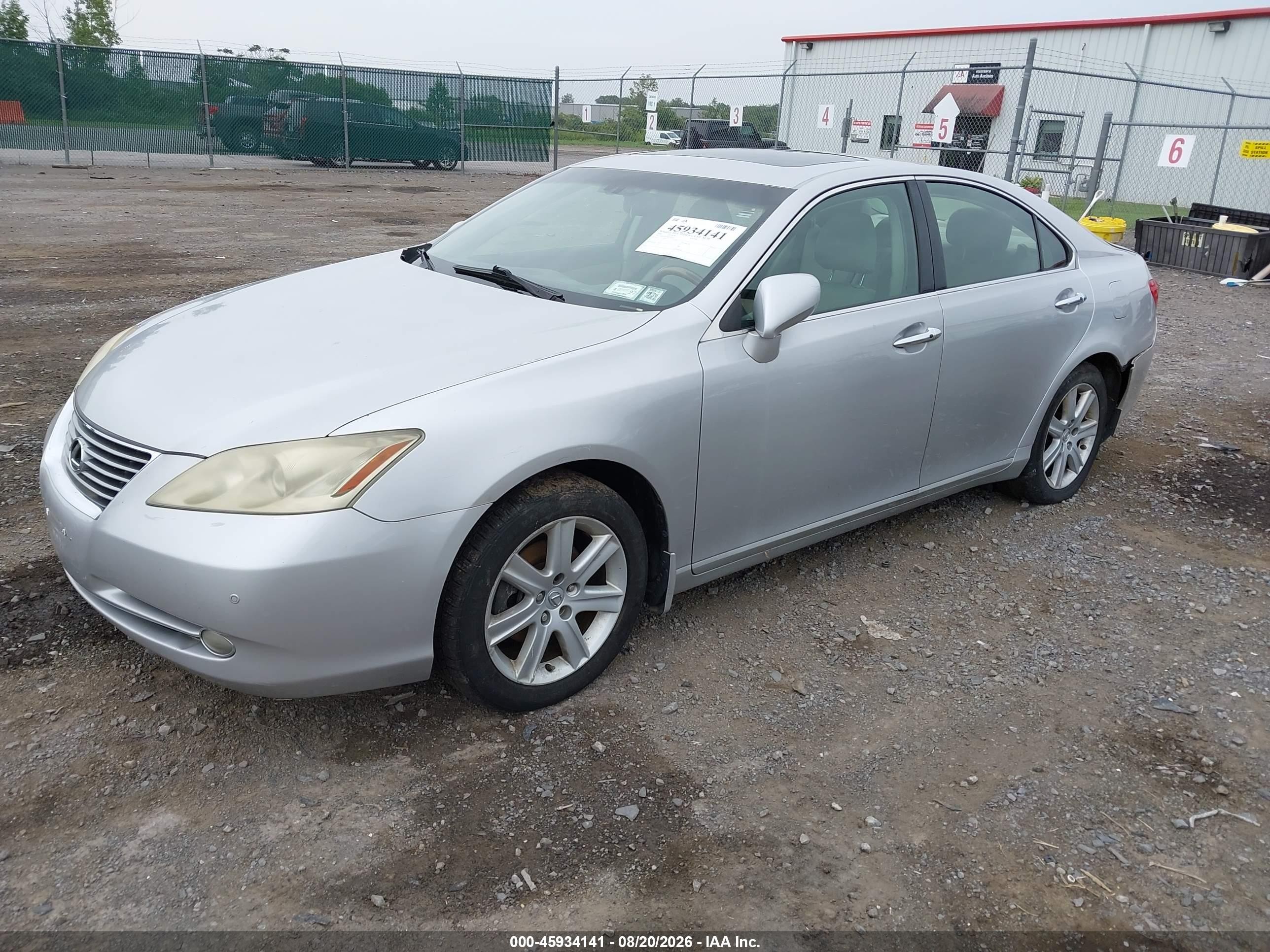 2008 Lexus Es 350   Серебряный vin: JTHBJ46G382254365