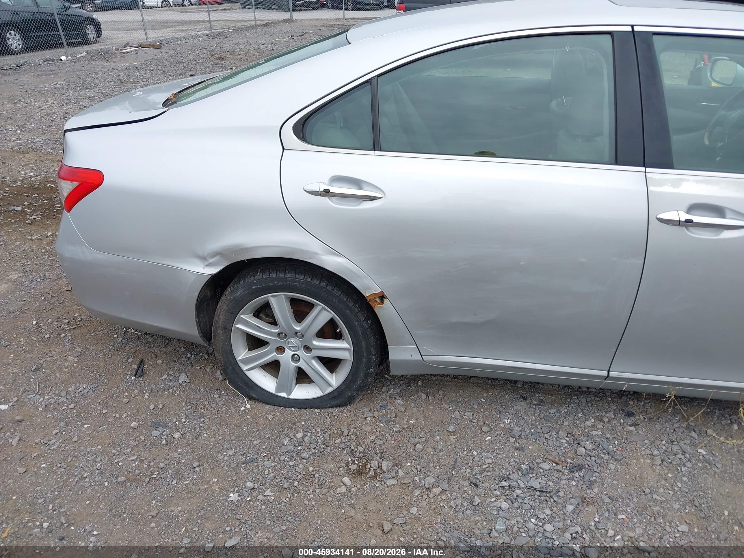 2008 Lexus Es 350   Серебряный vin: JTHBJ46G382254365