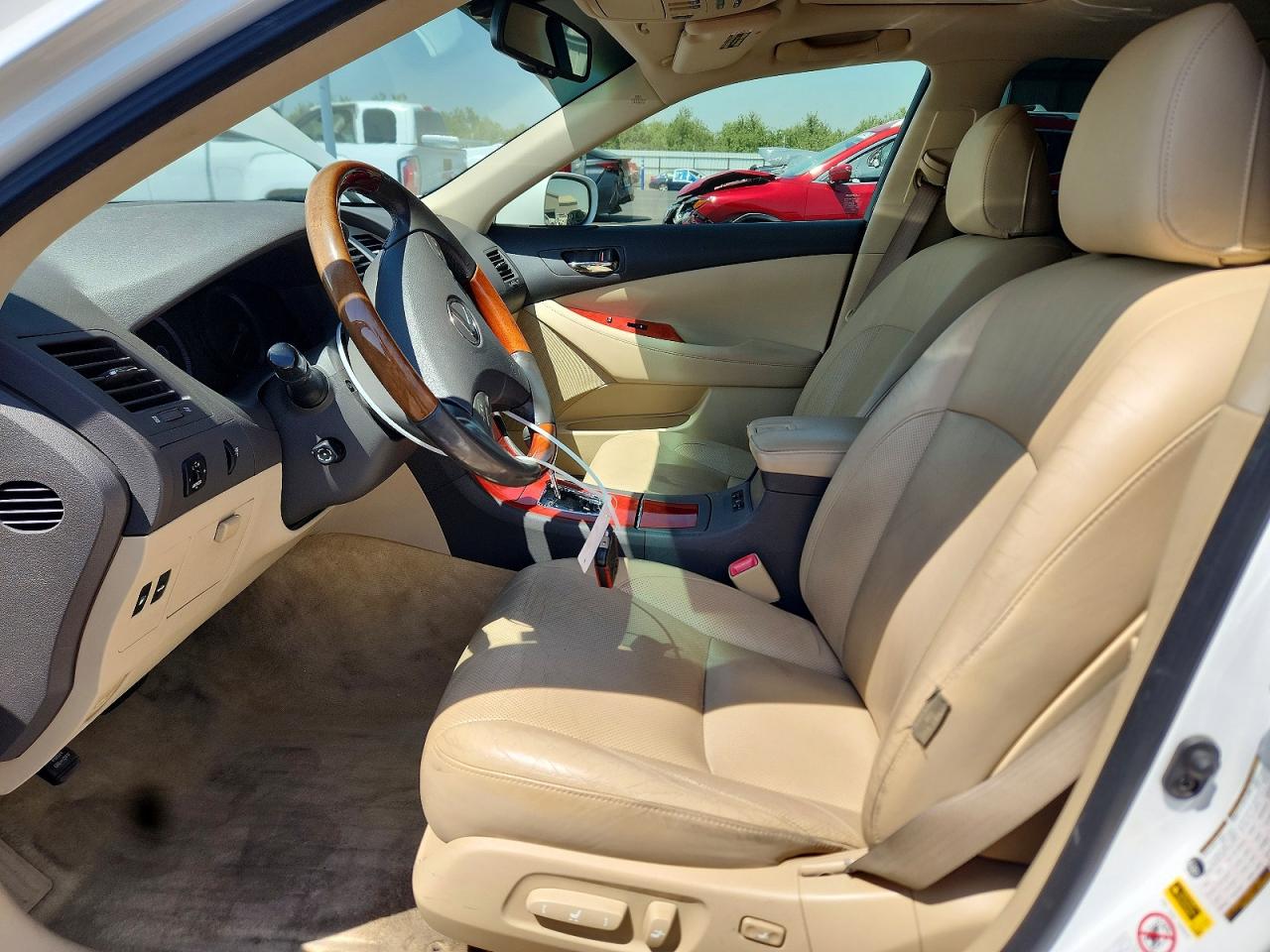 2008 Lexus Es 350 White vin: JTHBJ46G382255385