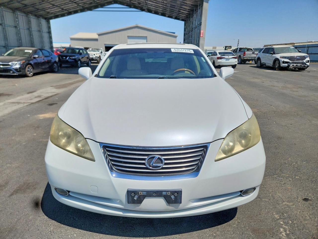 2008 Lexus Es 350 White vin: JTHBJ46G382255385