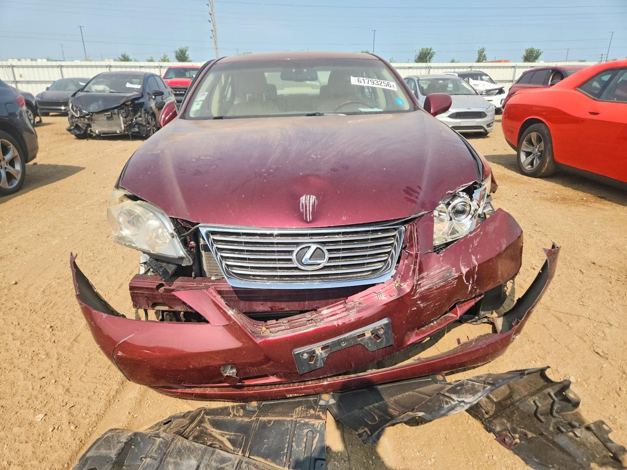 2008 Lexus Es 350 Burgundy vin: JTHBJ46G382259646