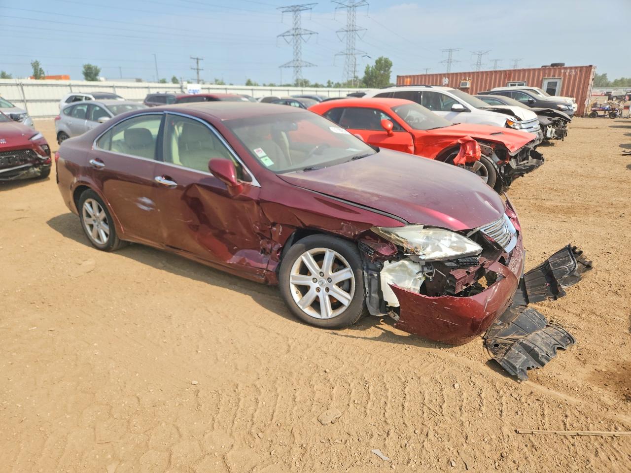 2008 Lexus Es 350 Burgundy vin: JTHBJ46G382259646