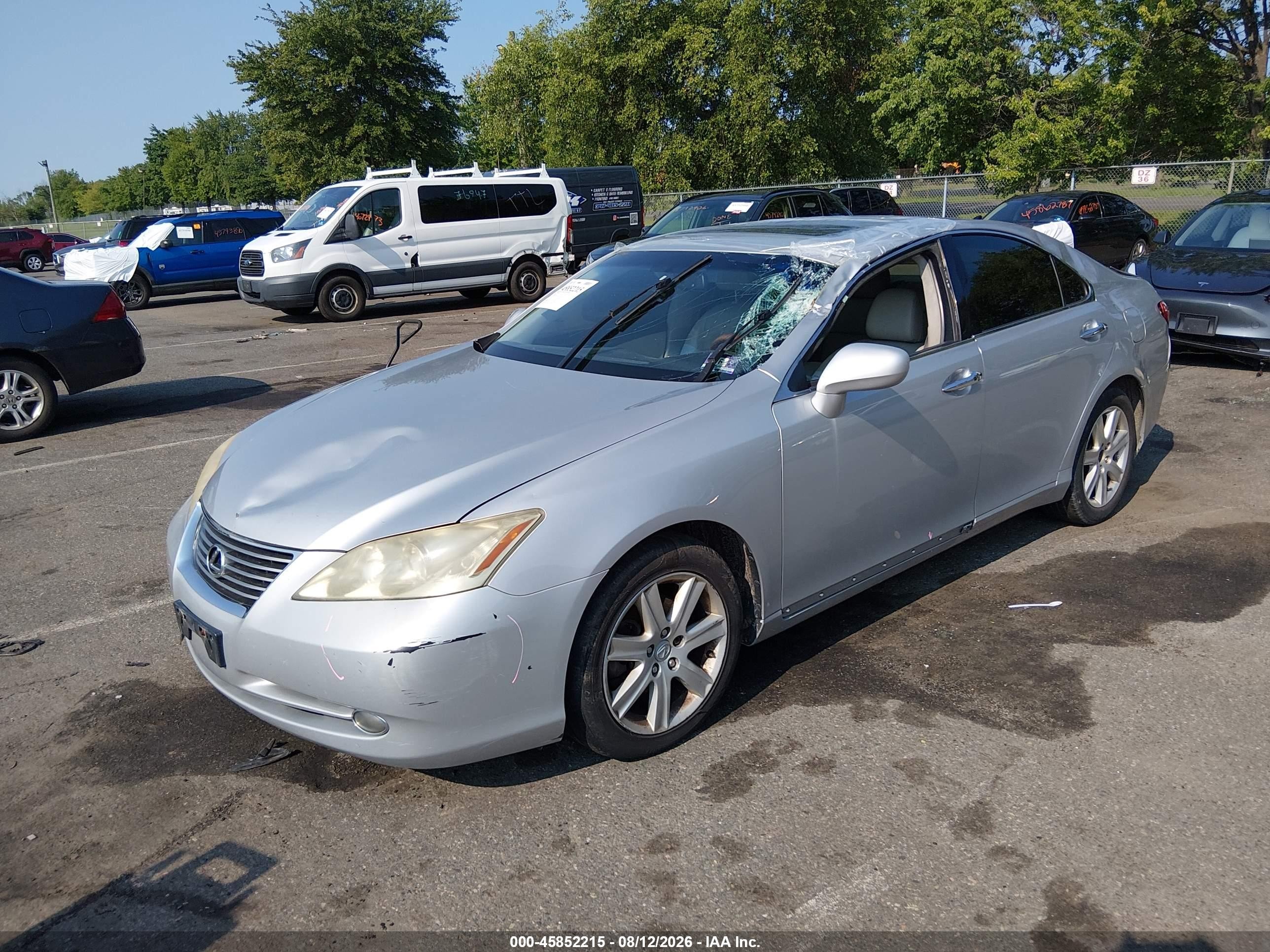 2008 Lexus Es 350   Серый vin: JTHBJ46G382260733