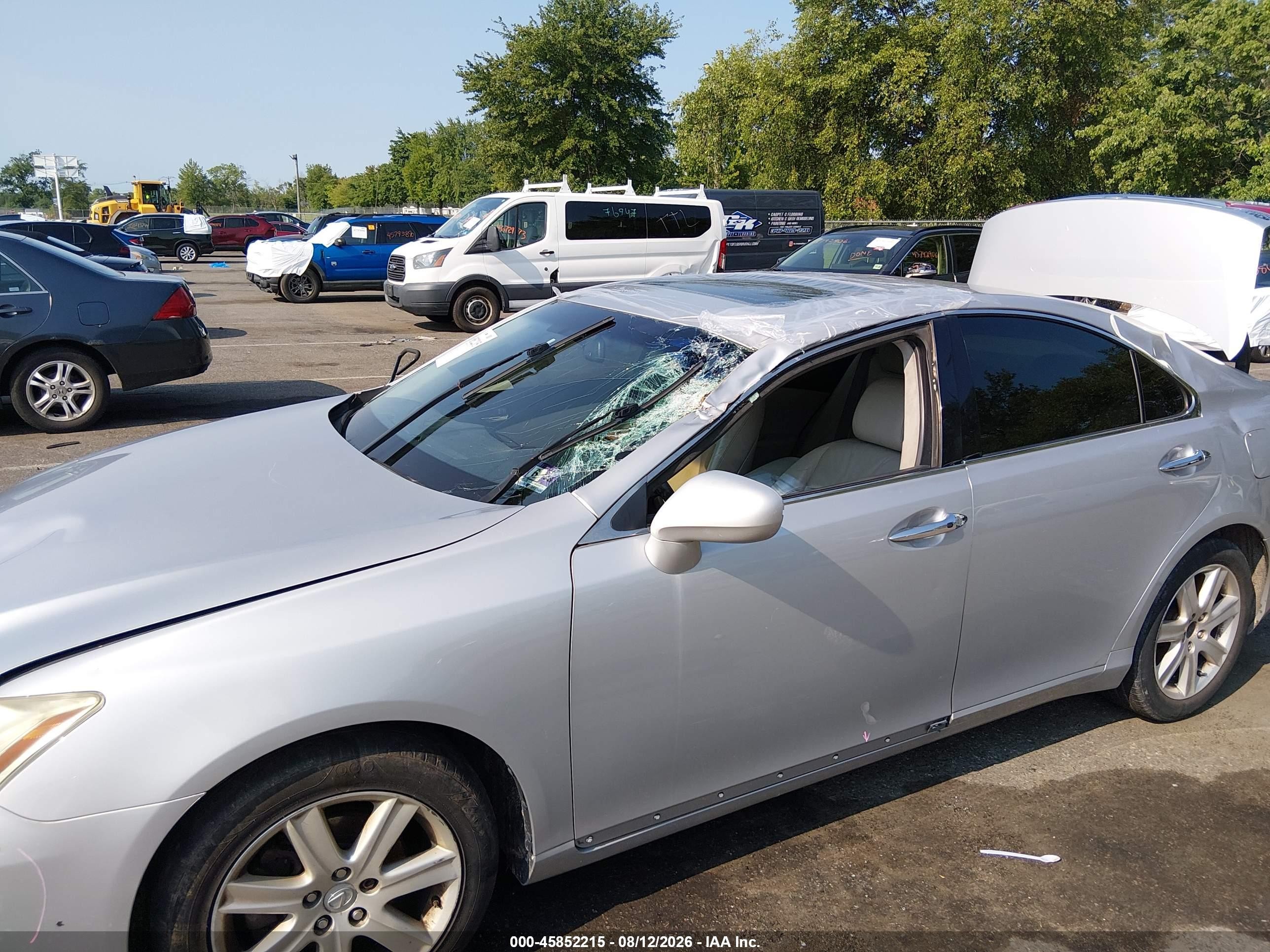 2008 Lexus Es 350   Серый vin: JTHBJ46G382260733