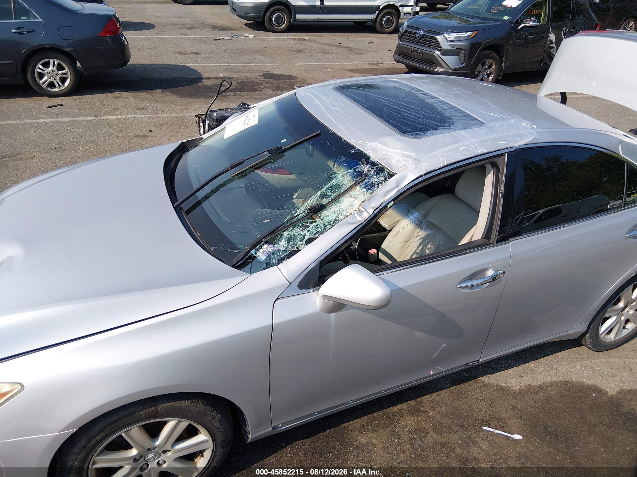 2008 Lexus Es 350   Серый vin: JTHBJ46G382260733