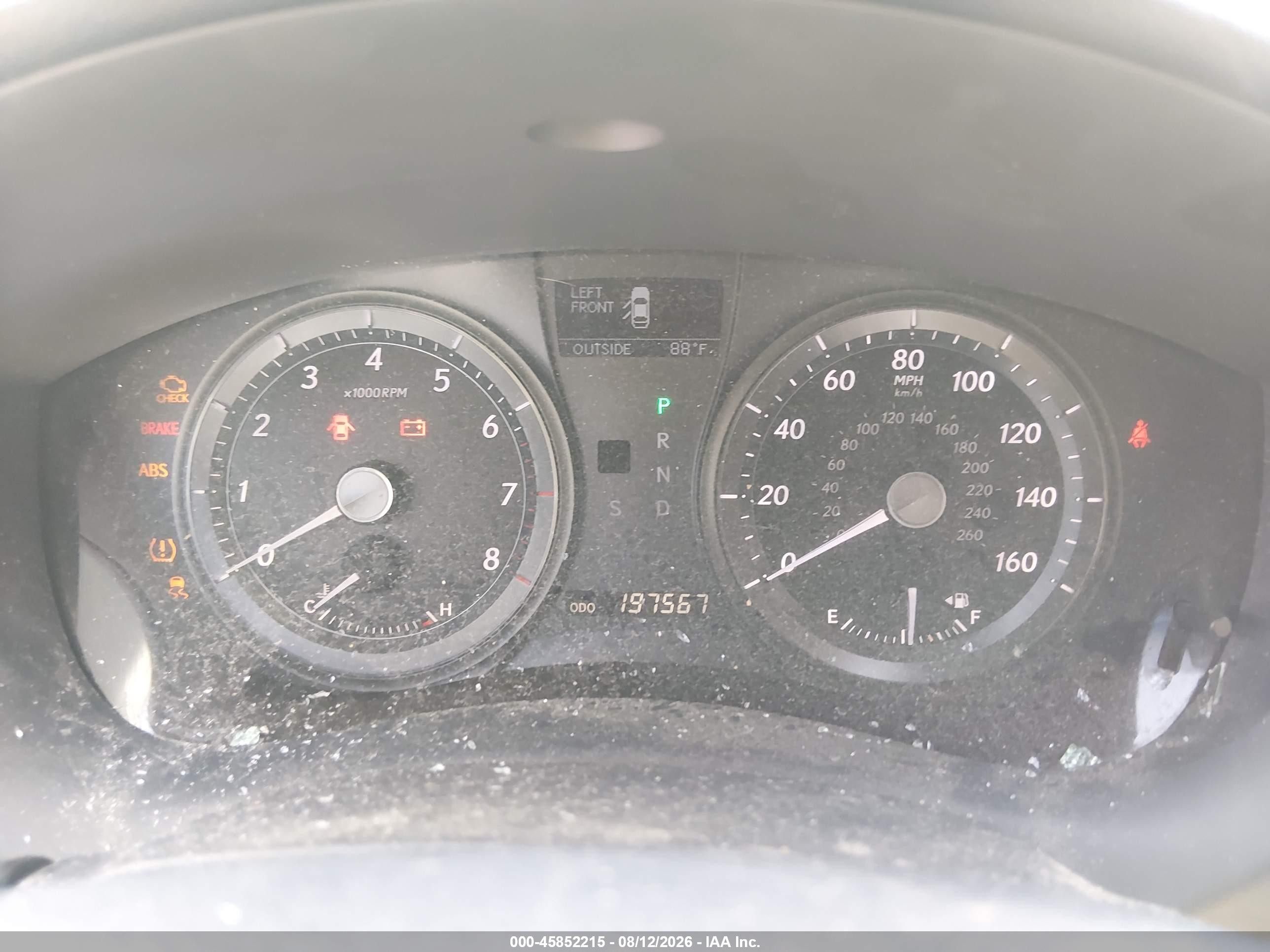 2008 Lexus Es 350   Серый vin: JTHBJ46G382260733