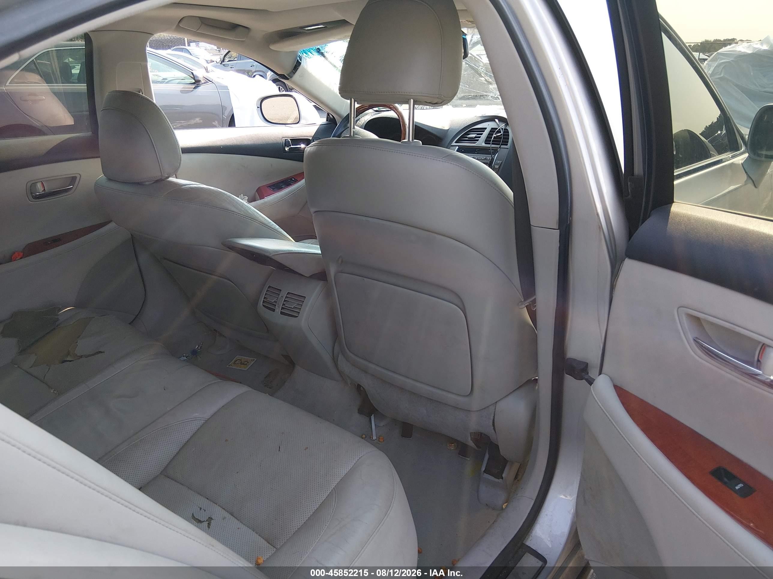 2008 Lexus Es 350   Серый vin: JTHBJ46G382260733