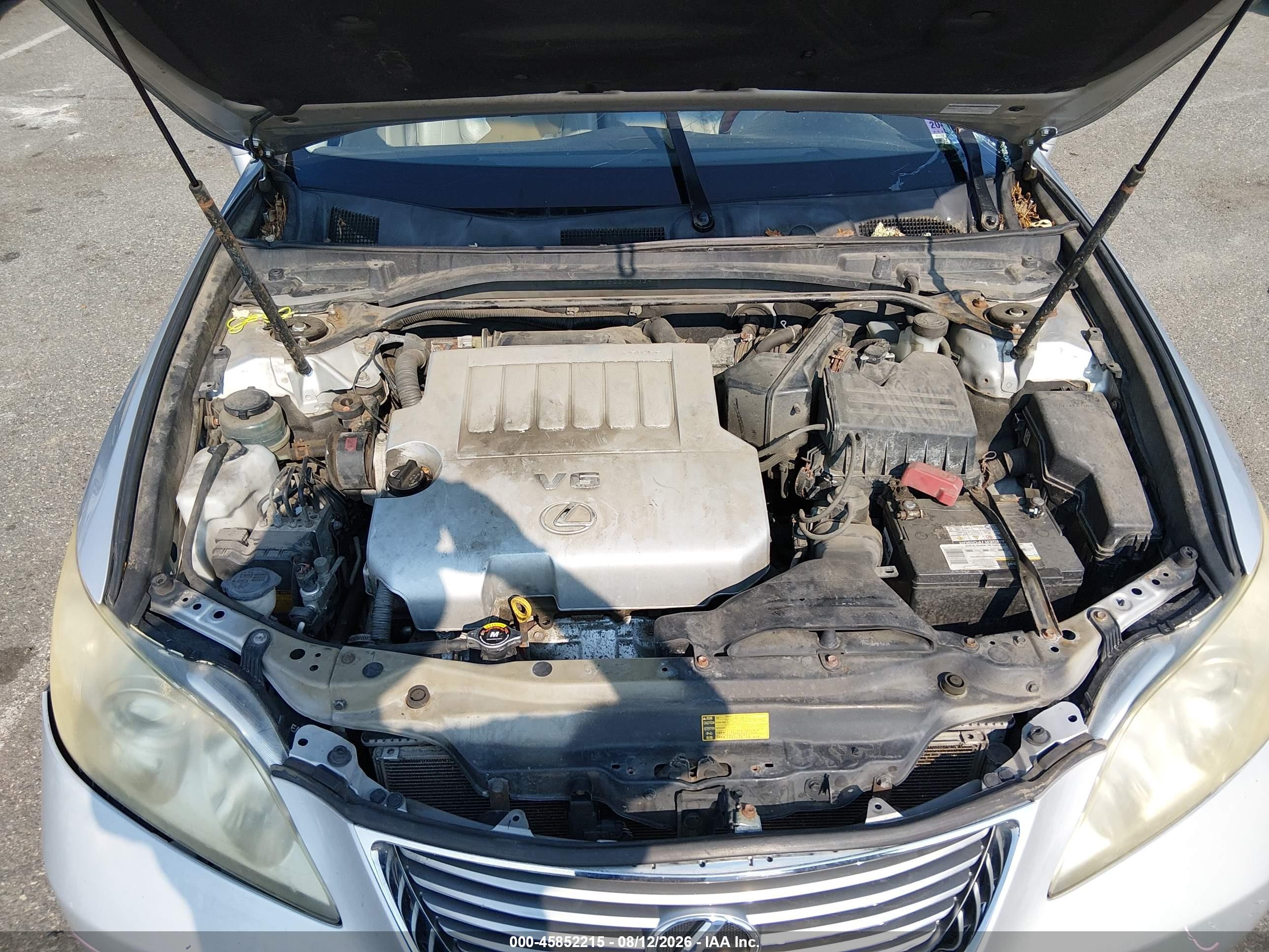 2008 Lexus Es 350   Серый vin: JTHBJ46G382260733