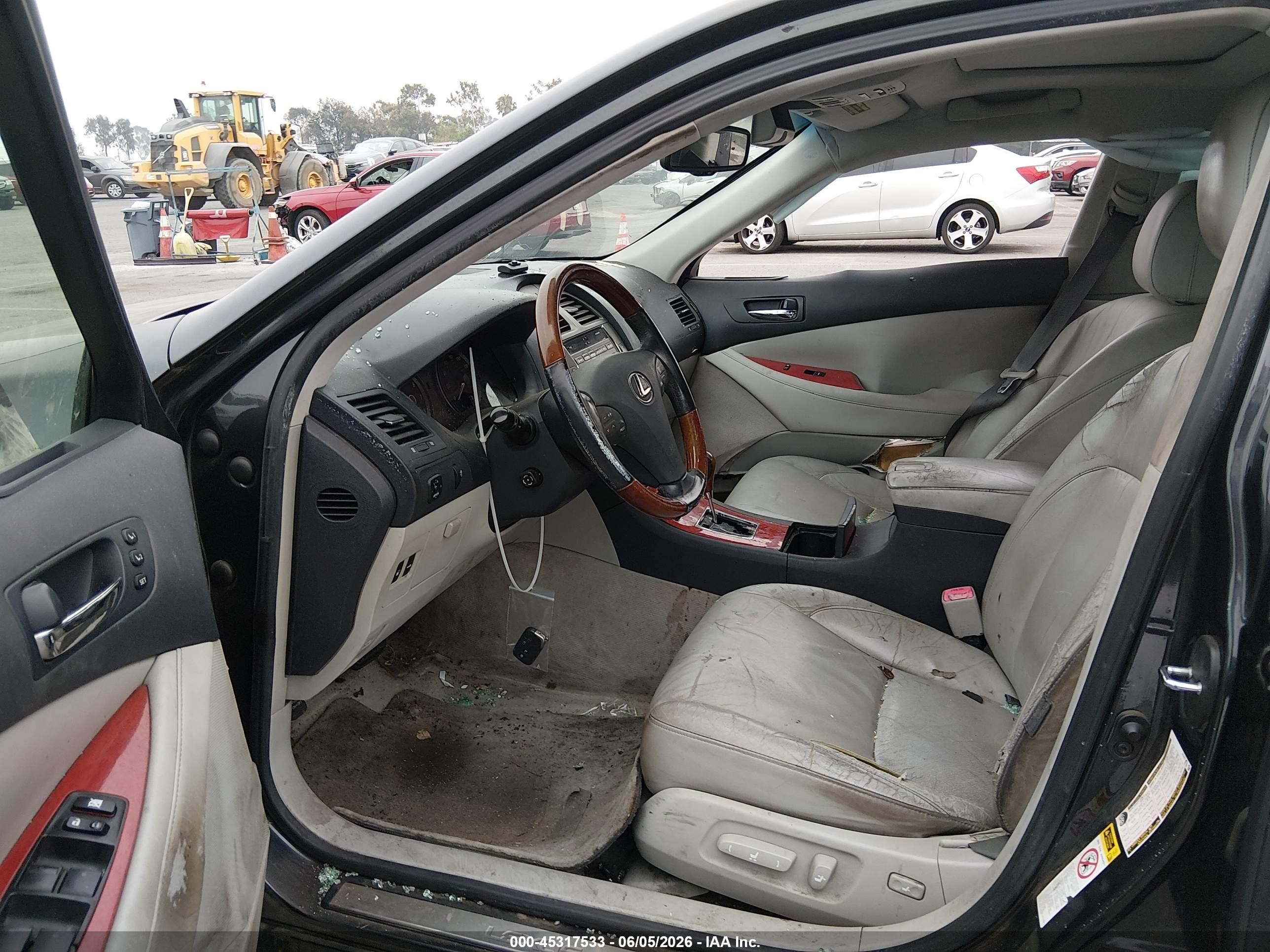 2008 Lexus Es 350   Black vin: JTHBJ46G382263809