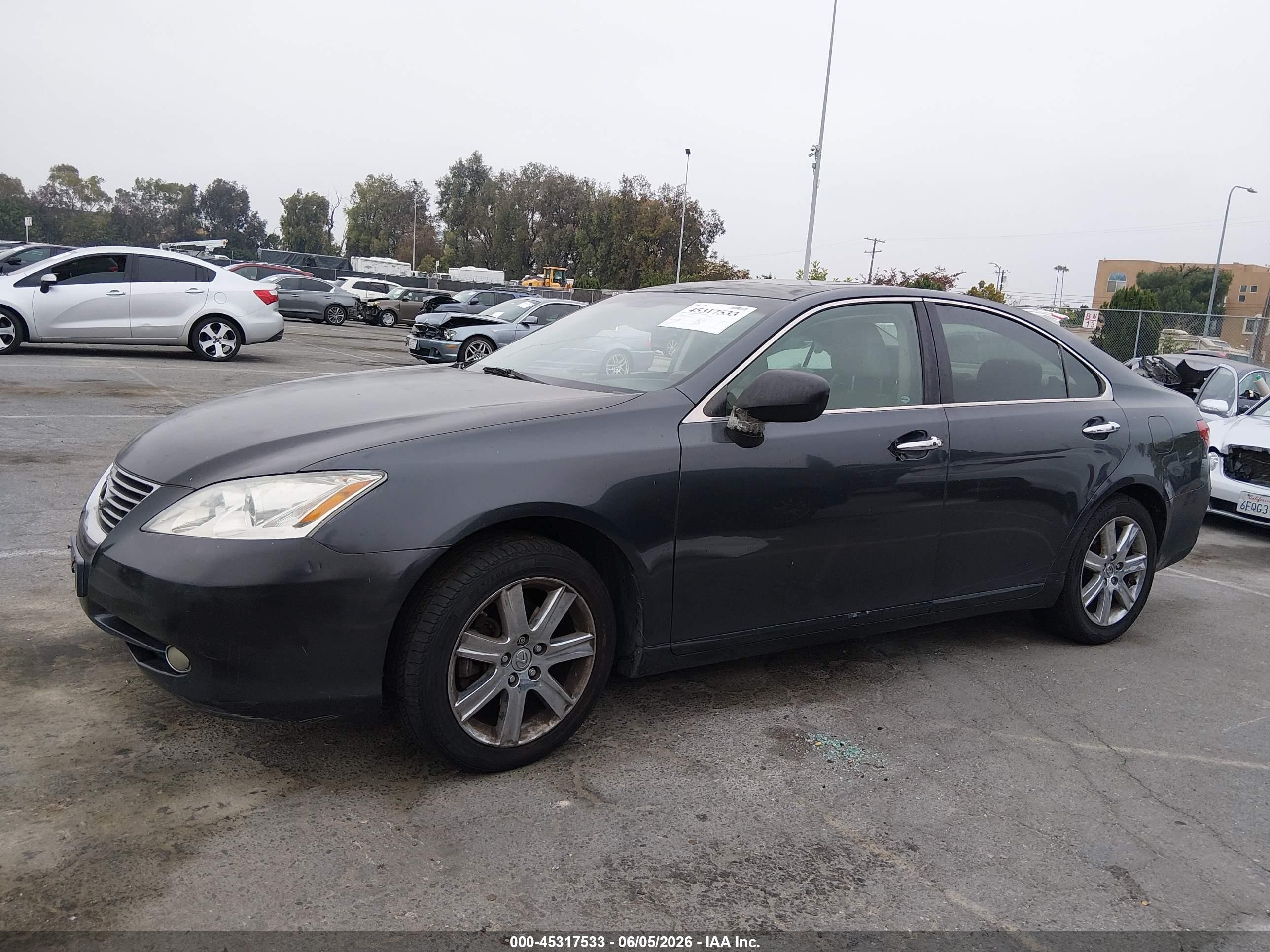 2008 Lexus Es 350   Black vin: JTHBJ46G382263809