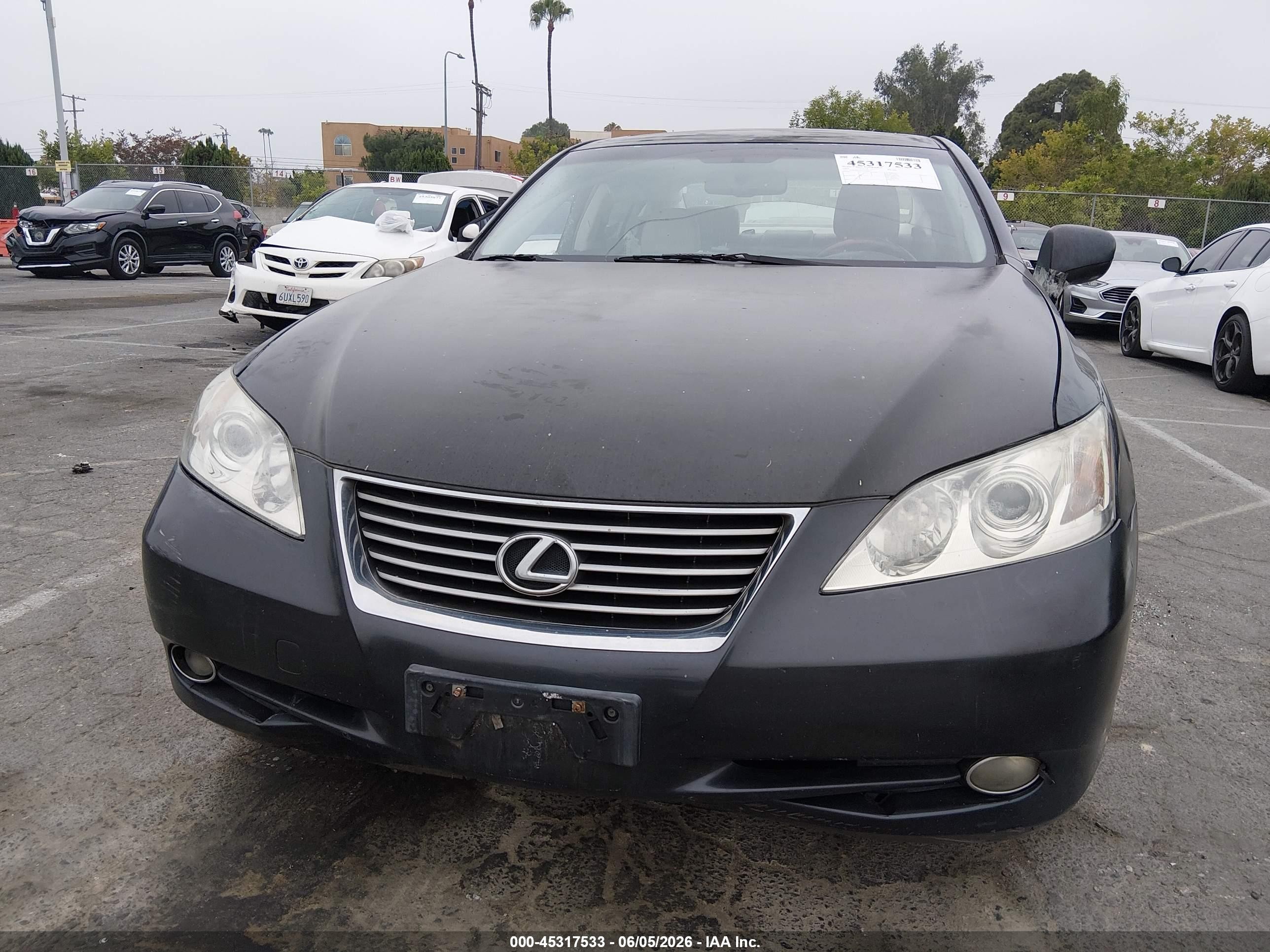 2008 Lexus Es 350   Black vin: JTHBJ46G382263809