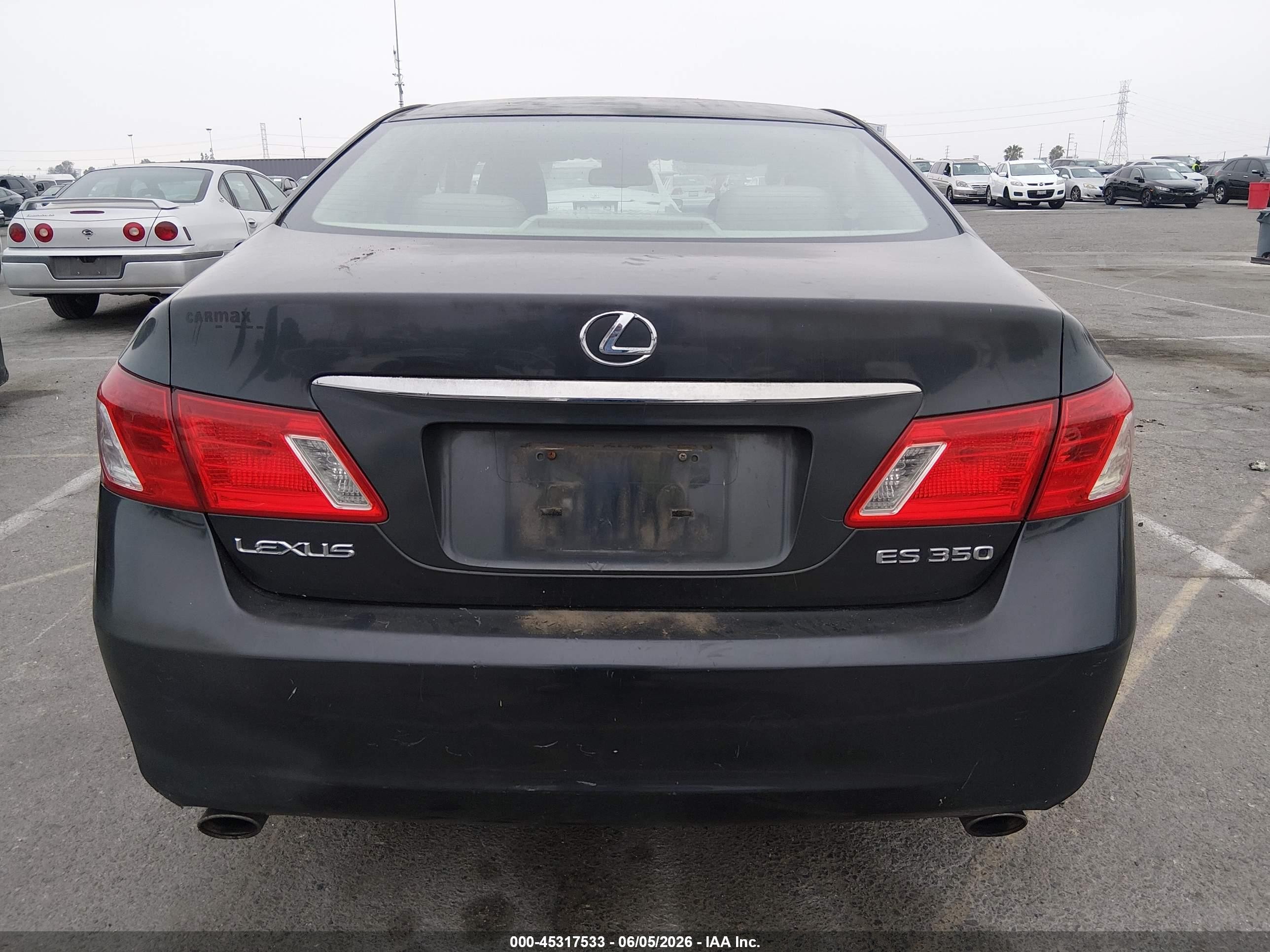 2008 Lexus Es 350   Black vin: JTHBJ46G382263809
