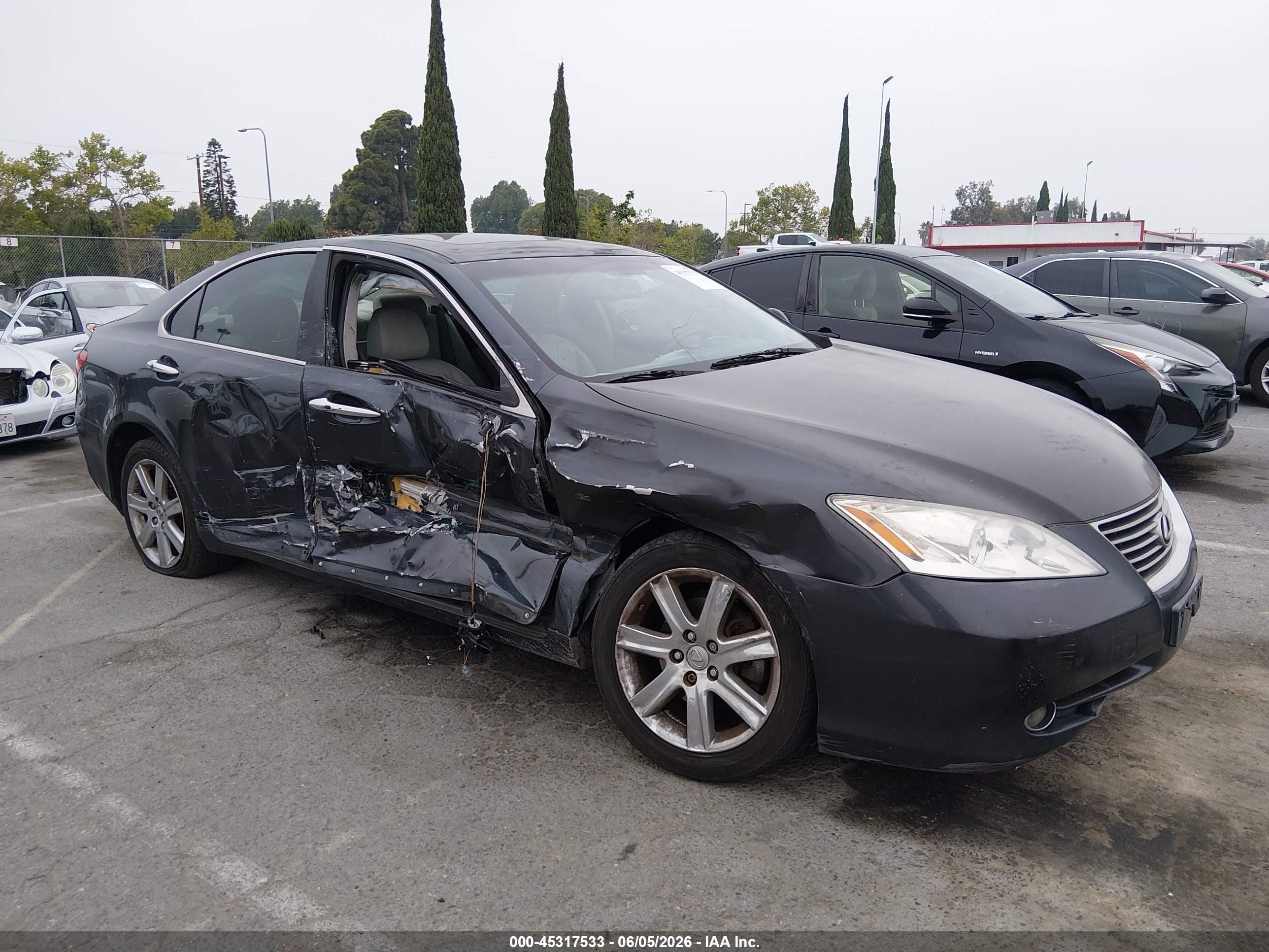 2008 Lexus Es 350   Black vin: JTHBJ46G382263809